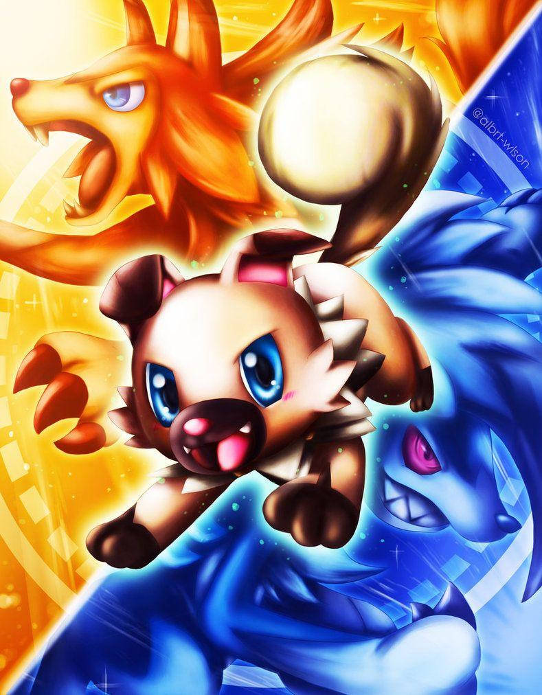 Rockruff cùng các dạng tiến hóa Hình nền
