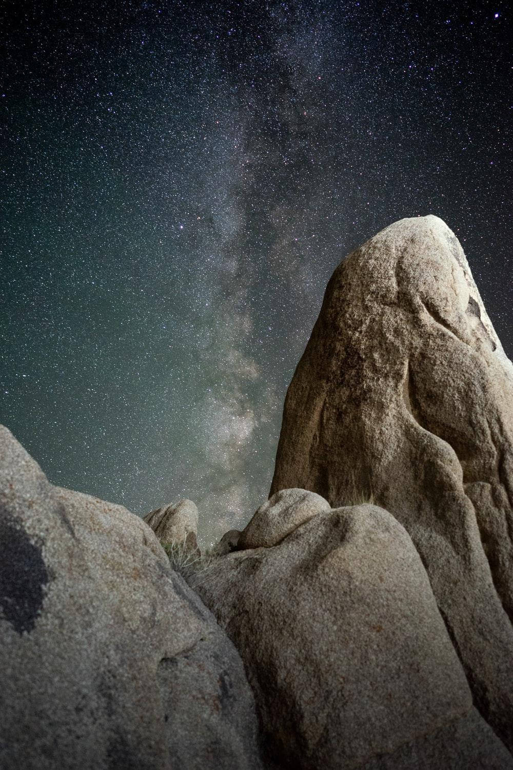 Rocks điện thoại Milky Way thiên nhiên Hình nền