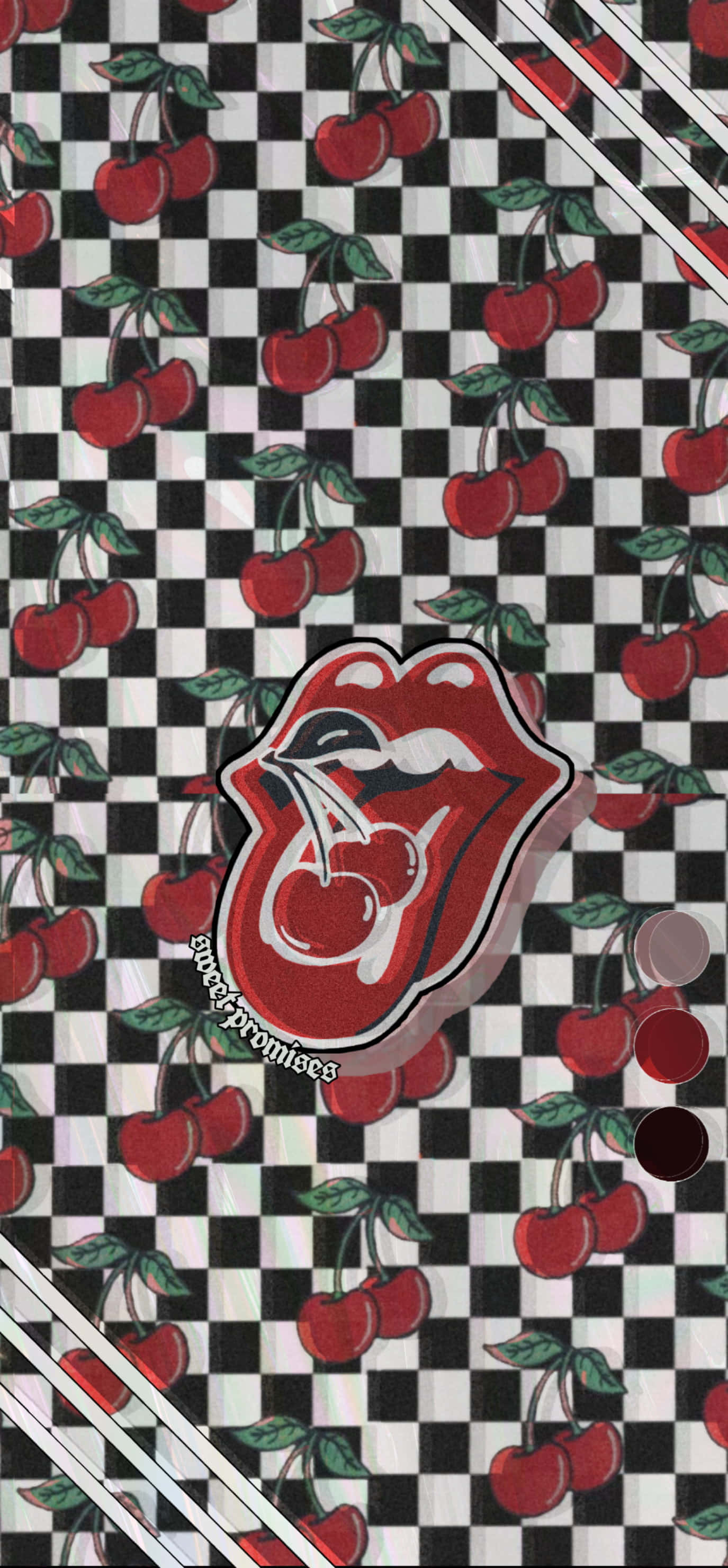 rolling stones cherry kẻ caro kẻ caro kẻ caro Hình nền