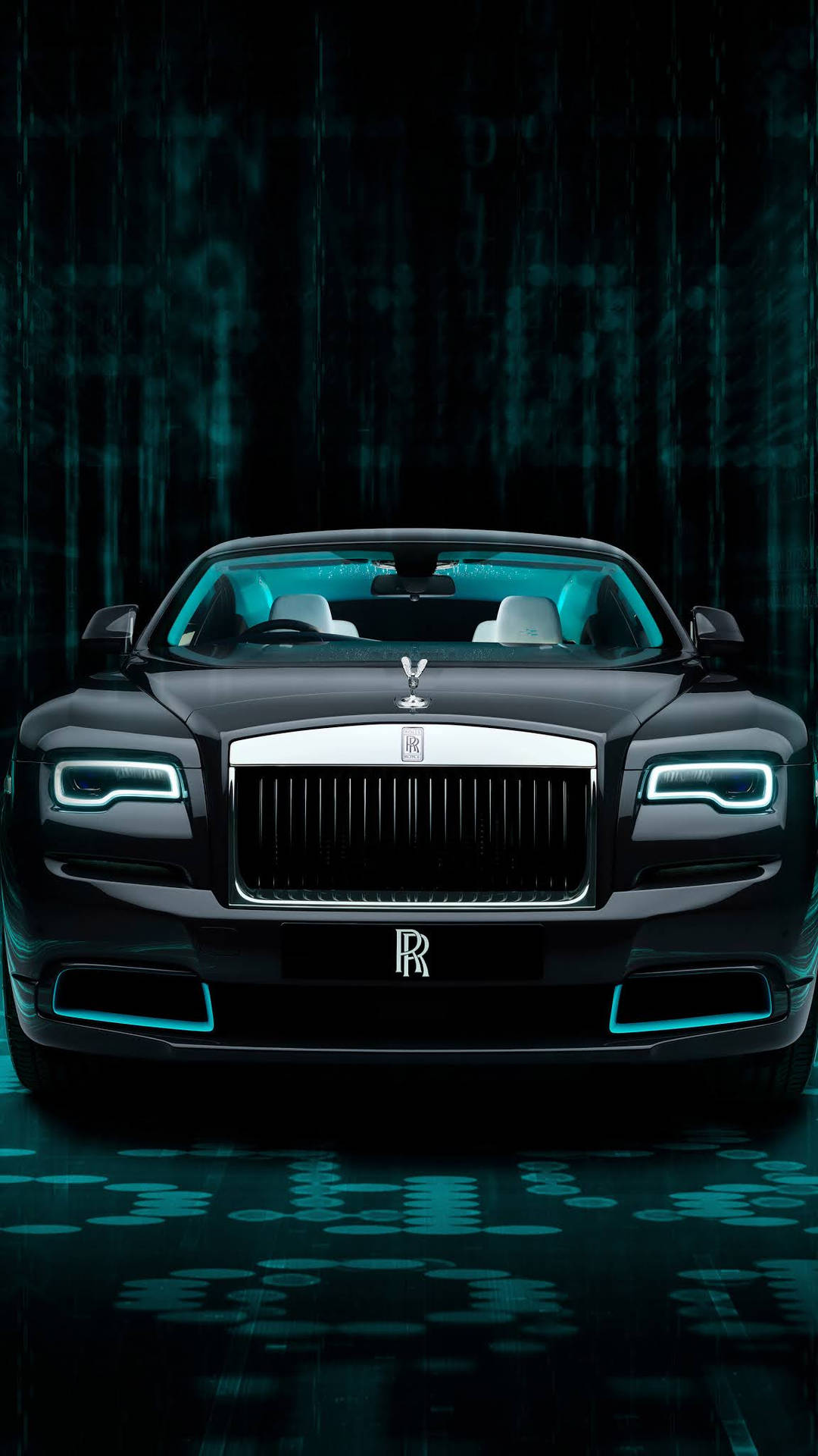 Rolls-Royce 4K Wraith Phong cách Tương lai — Xanh dương Hình nền
