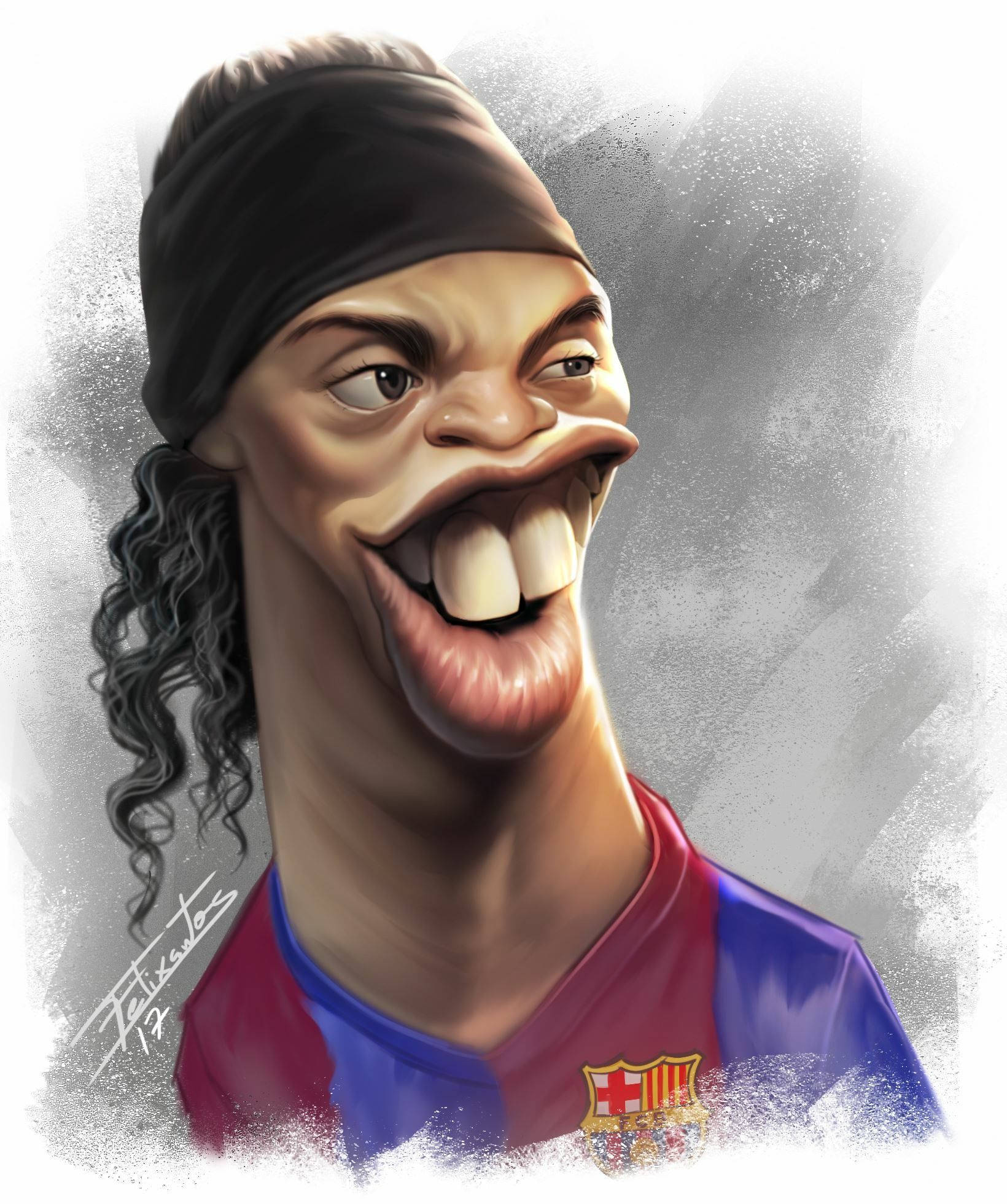 Ronaldinho Distorted Art Hình nền