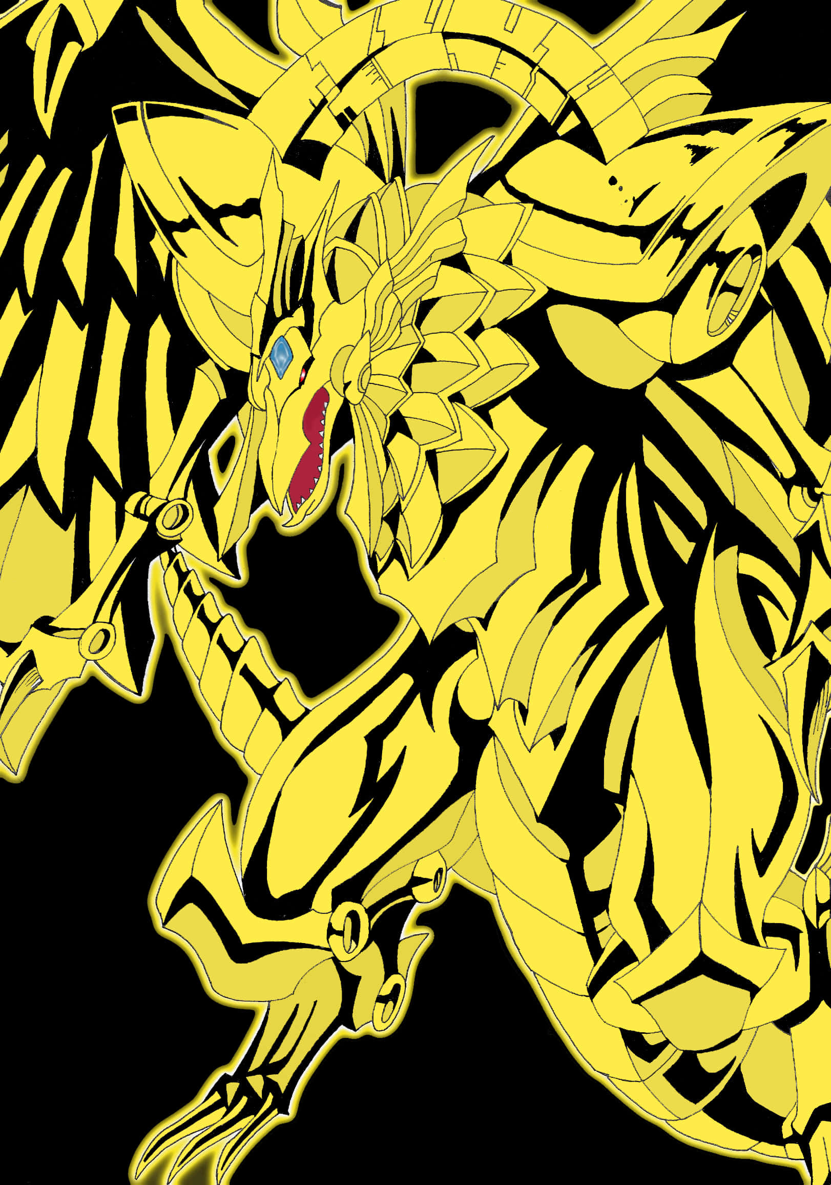 Rồng Có Cánh của Ra, Lá Bài Thần AI Cập mạnh mẽ trong Yu-Gi-Oh! Hình nền