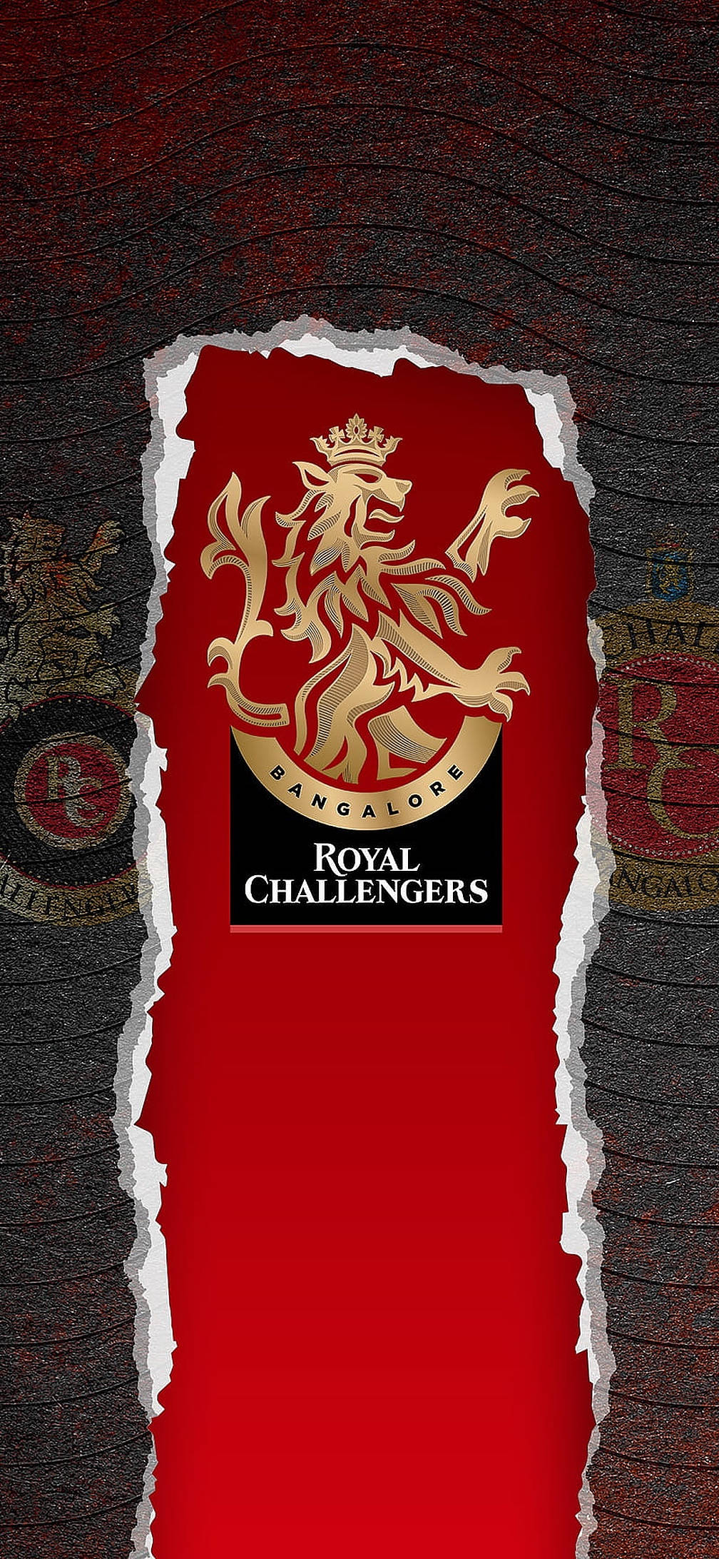 Royal Challengers Bangalore Logo Xé Giấy Hình nền