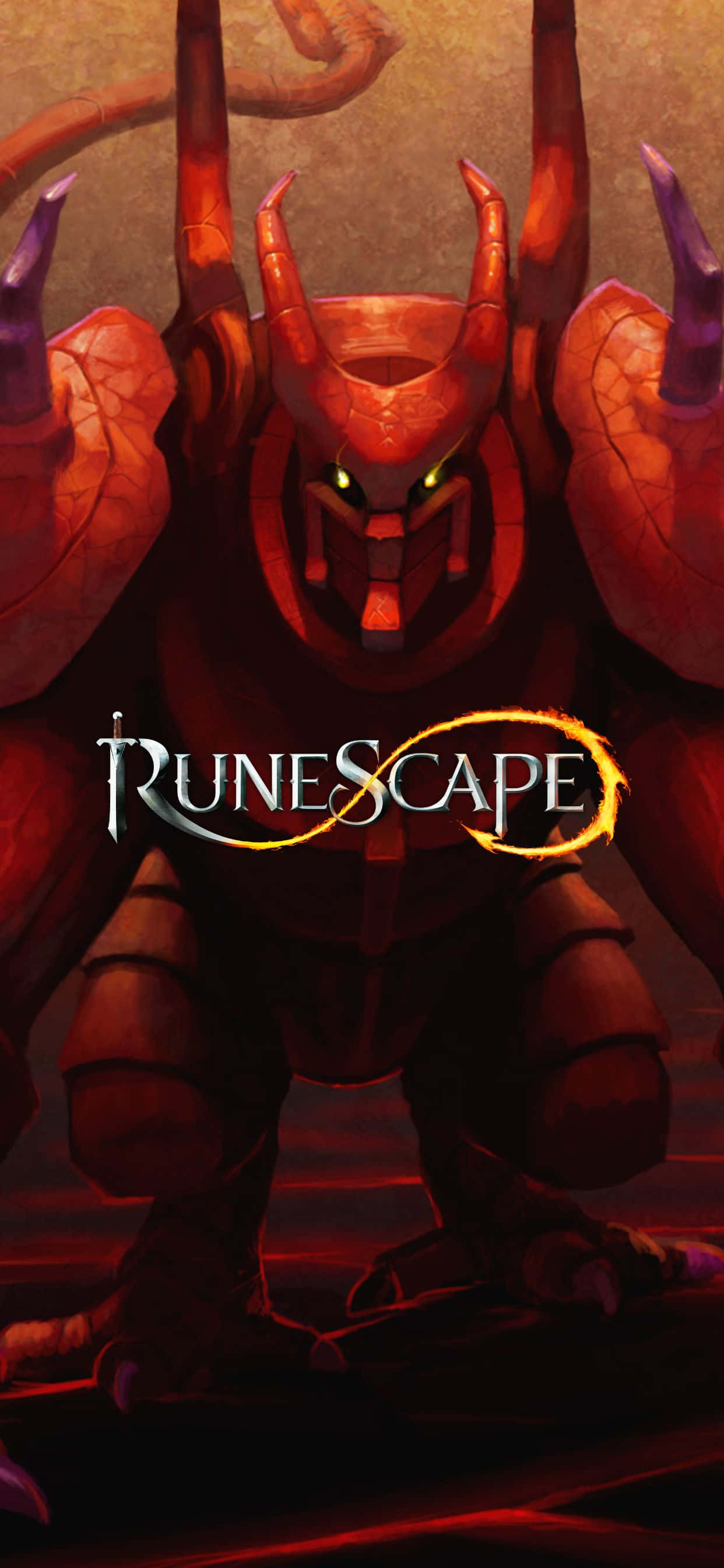 runescape - một con quỷ với chiếc sừng đỏ Hình nền