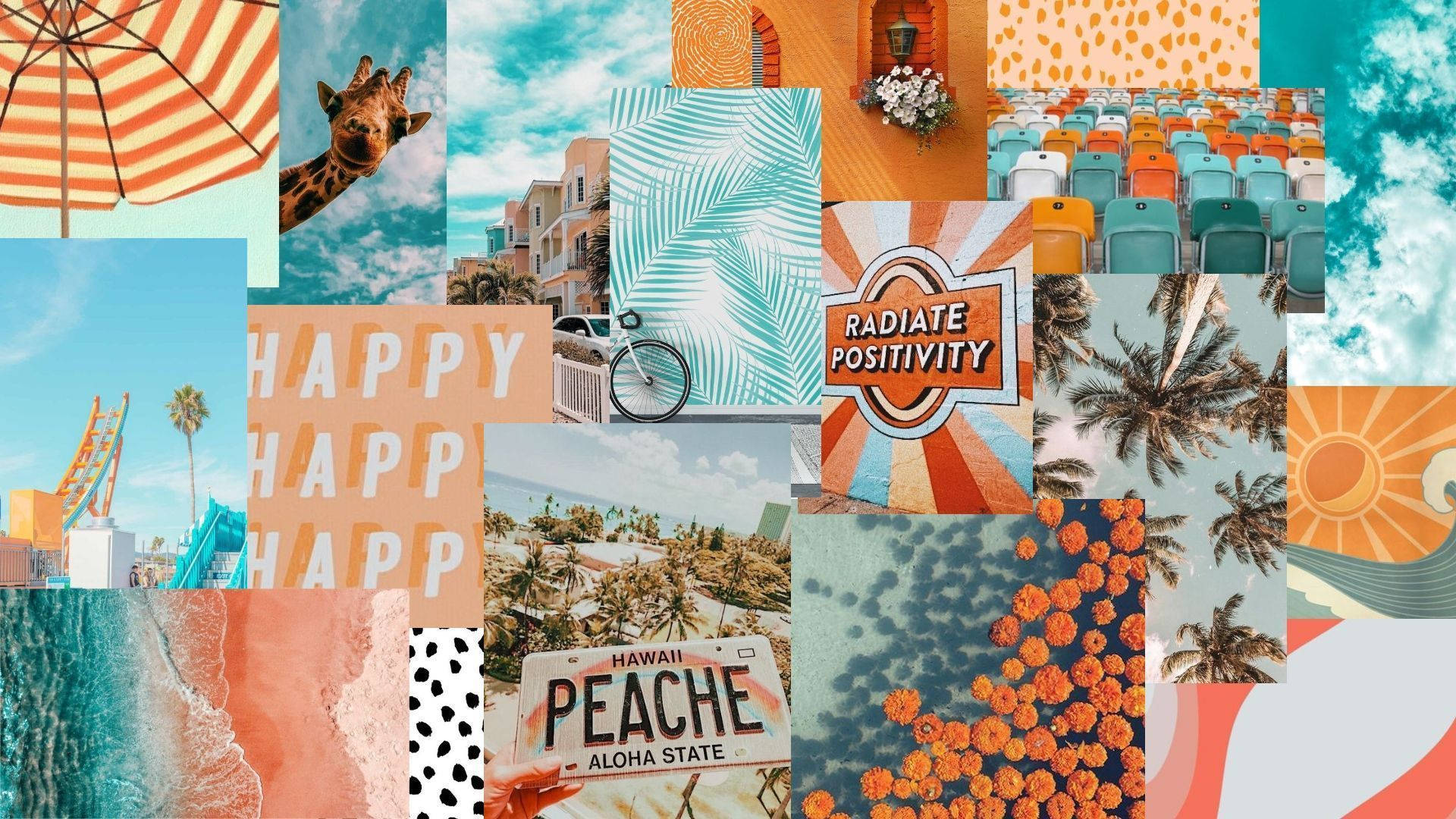 Rung cảm mùa hè retro pastel Hình nền