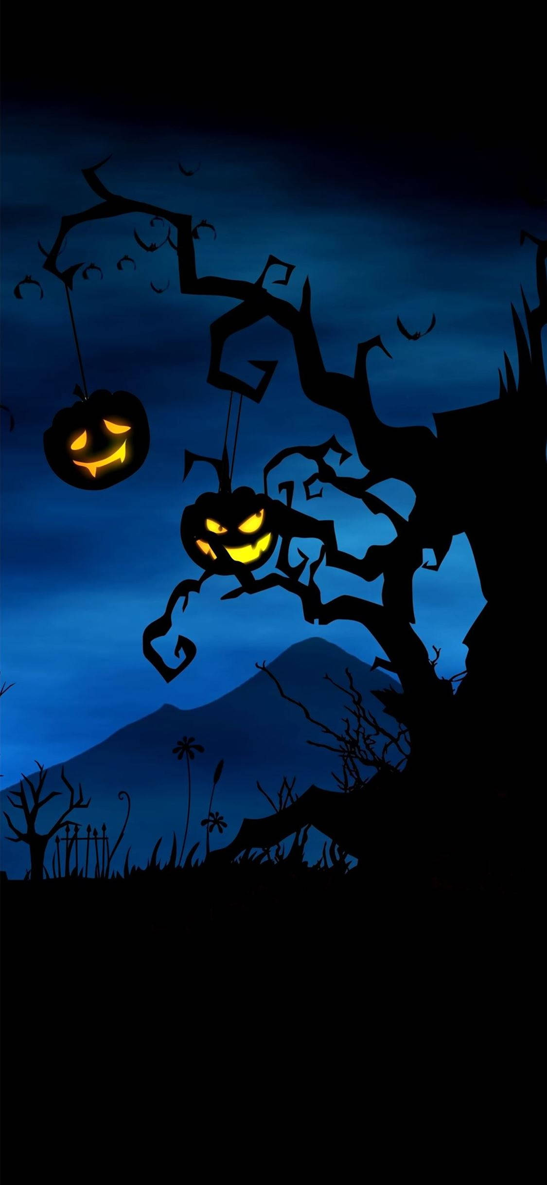 Rừng Ma Ám Halloween iPhone Hình nền