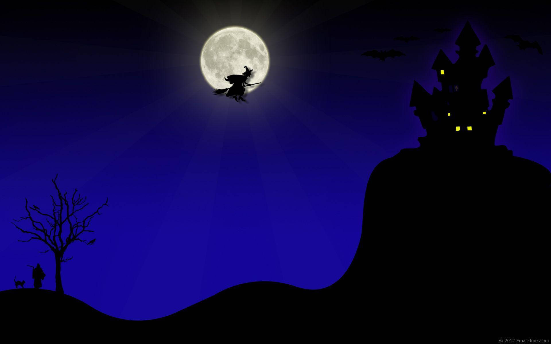 Rùng mình đêm Halloween với cuộc phiêu lưu Ngôi nhà Ma ám! Hình nền