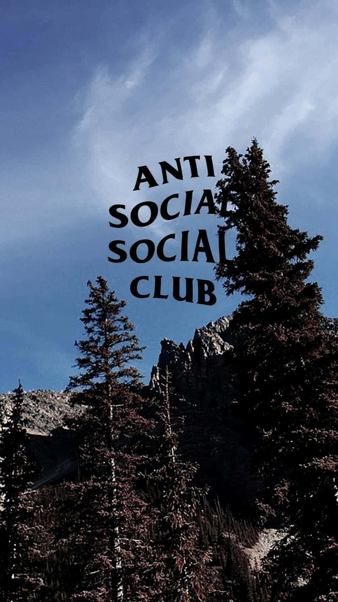 Rừng Và Logo Anti Social Club iPhone Hình nền