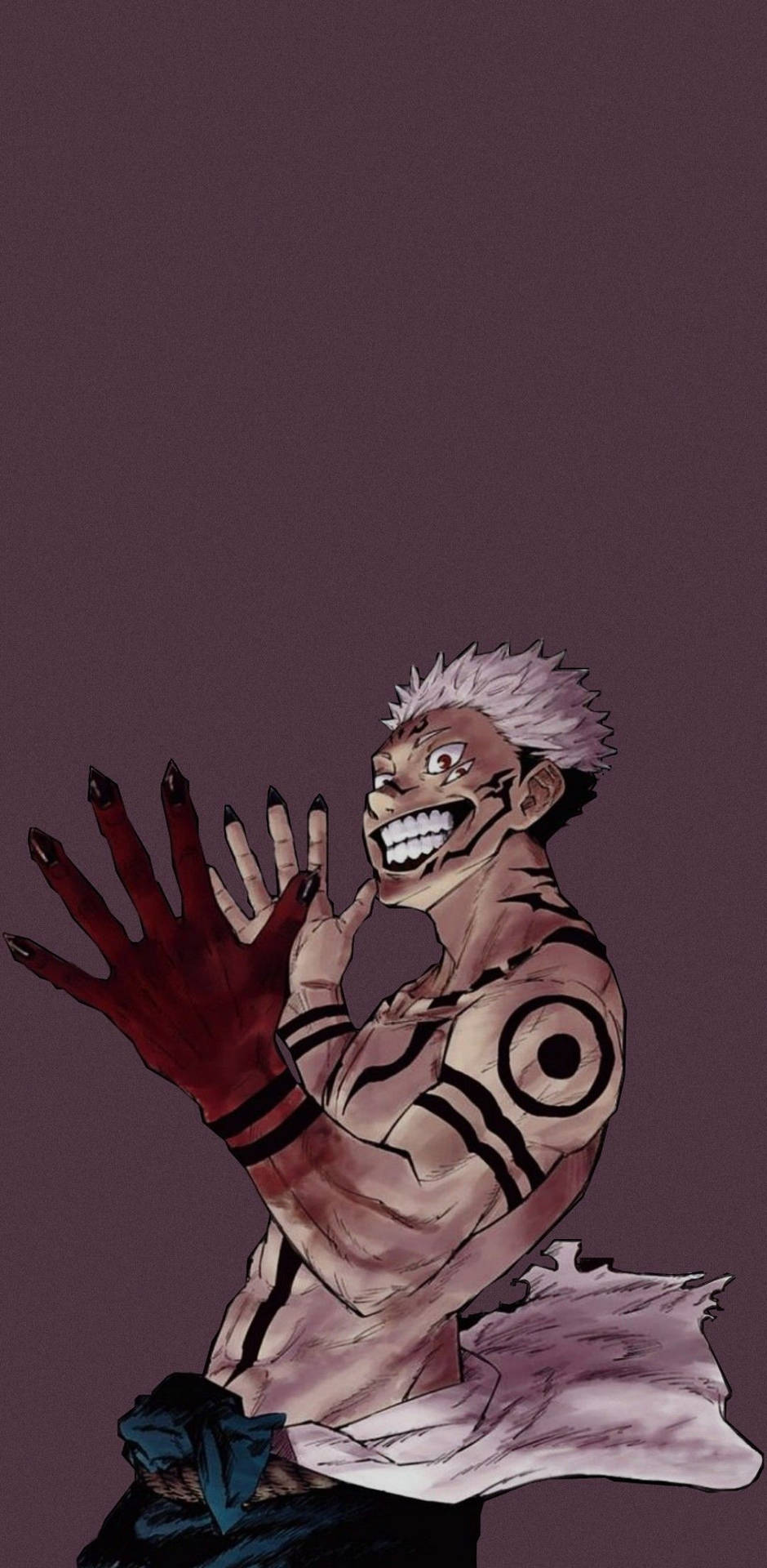 Hình nền anime Ryomen Sukuna cười trong Jujutsu Kaisen — Jujutsu Kaisen Hình nền