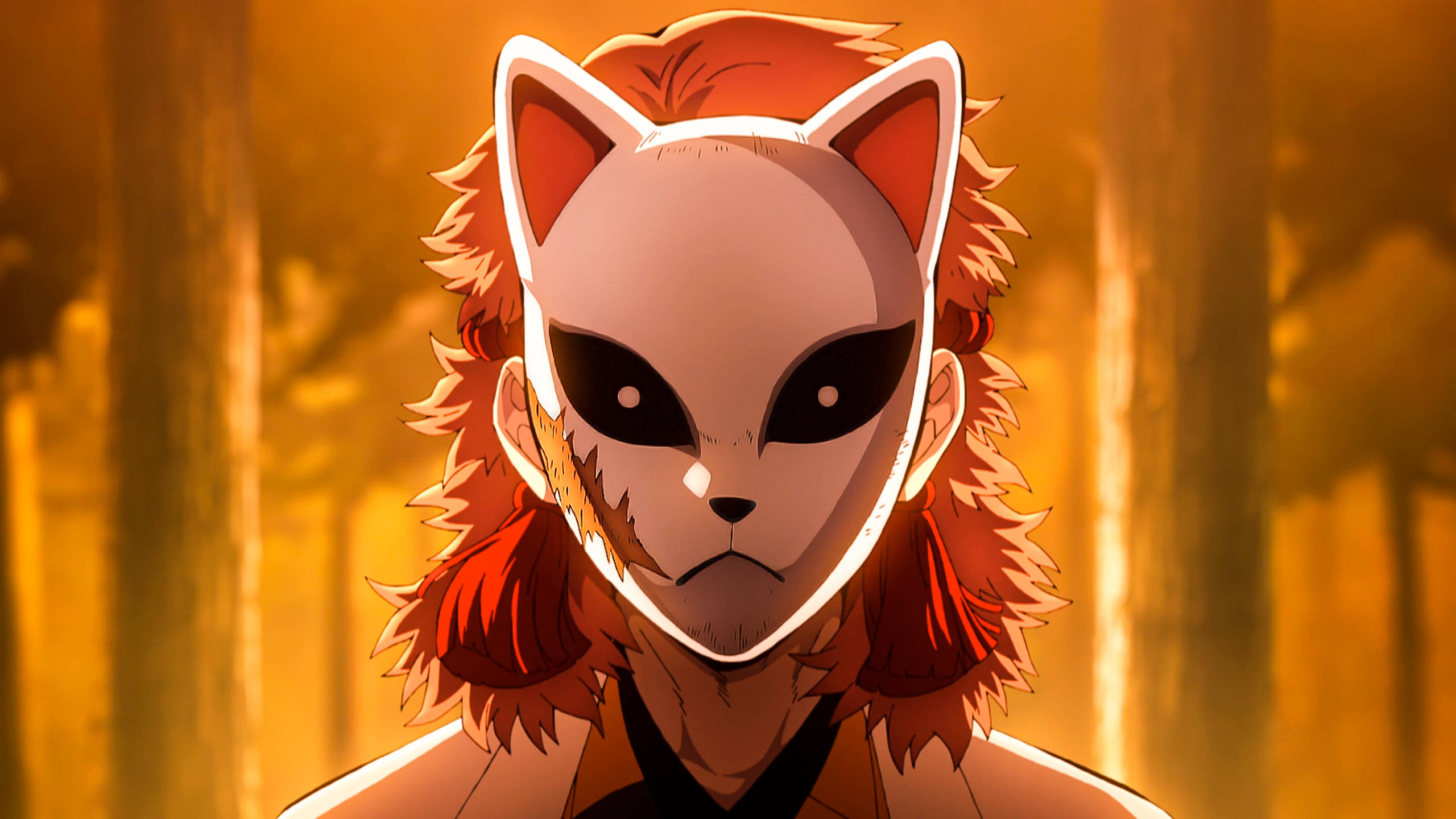 Sabito đeo mặt nạ Kitsune trong Demon Slayer Hình nền