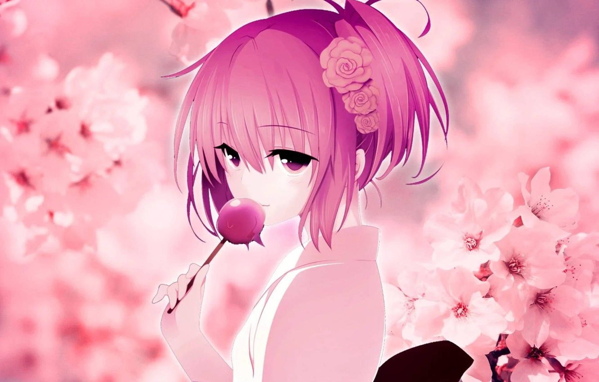 Sắc Hồng Dịu Dàng Của Niềm Vui: Khám Phá Thế Giới Thẩm Mỹ Anime Hồng Cùng Momo Belia Hình nền