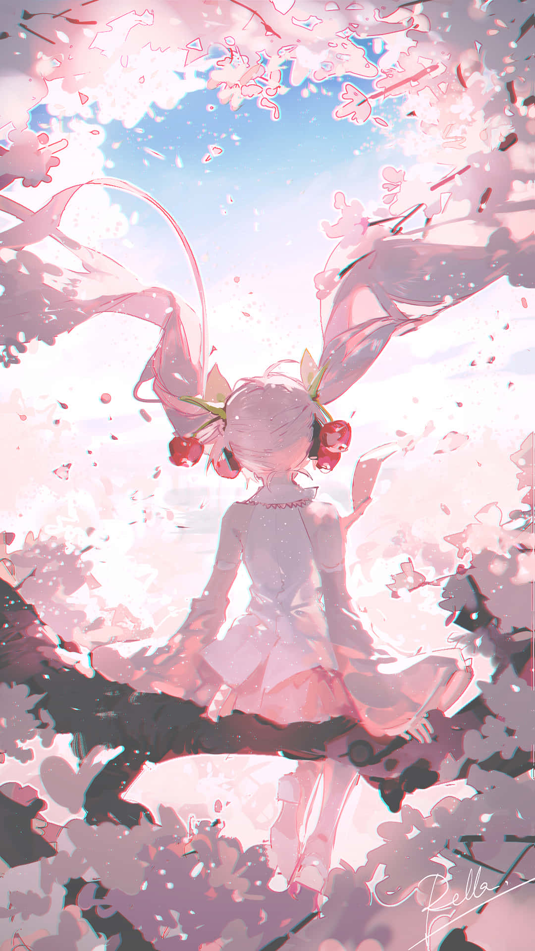 Sakura Miku trong mùa xuân Hình nền