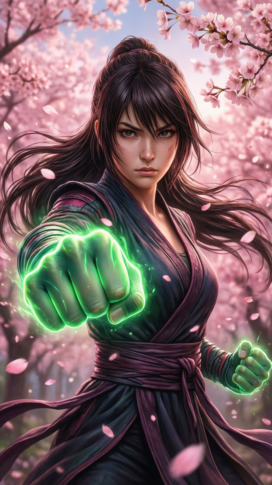 Sakura Nắm Đấm Hoa Anh Đào Hình nền