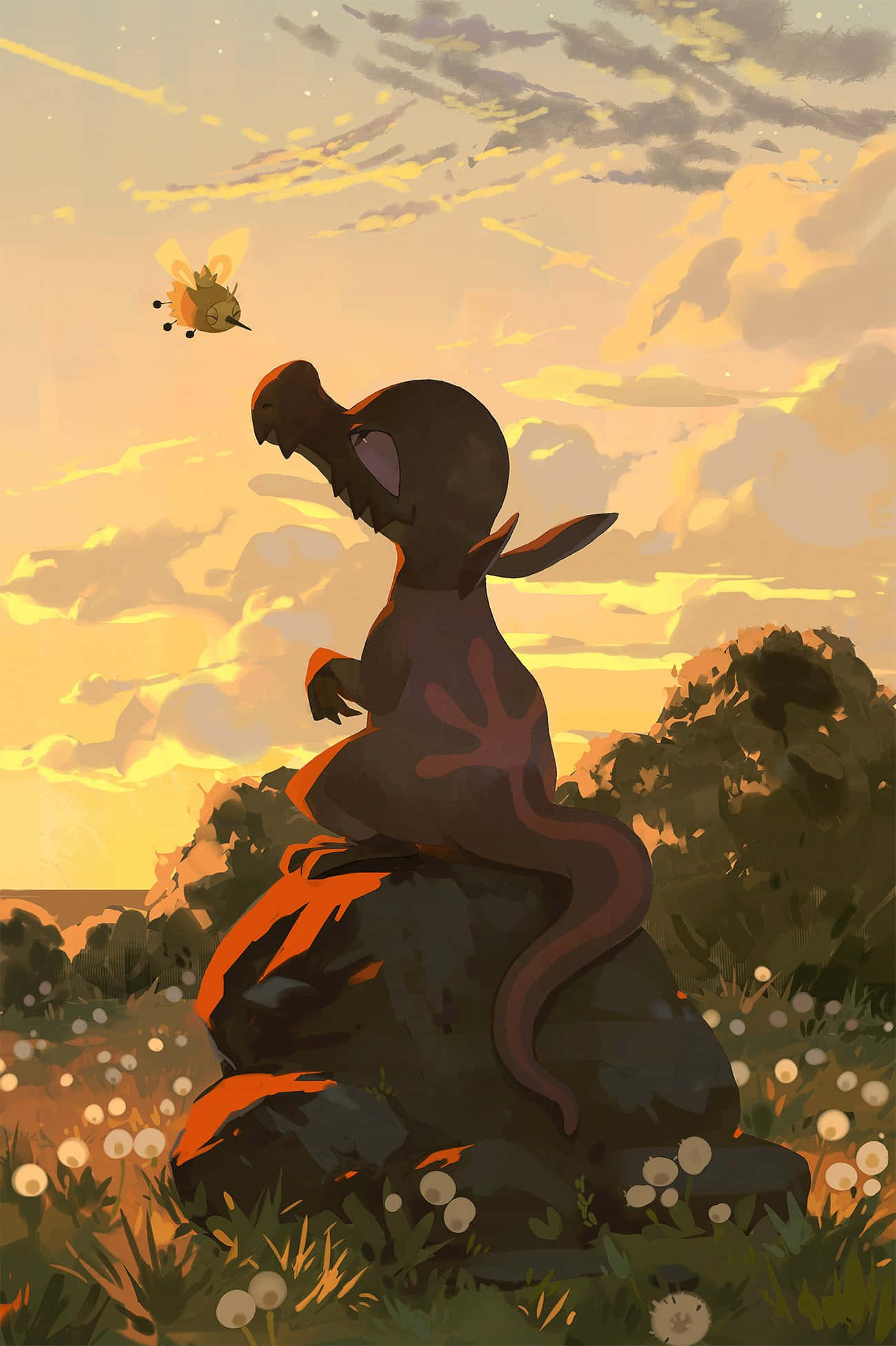 Salandit Với Cutiefly Hình nền