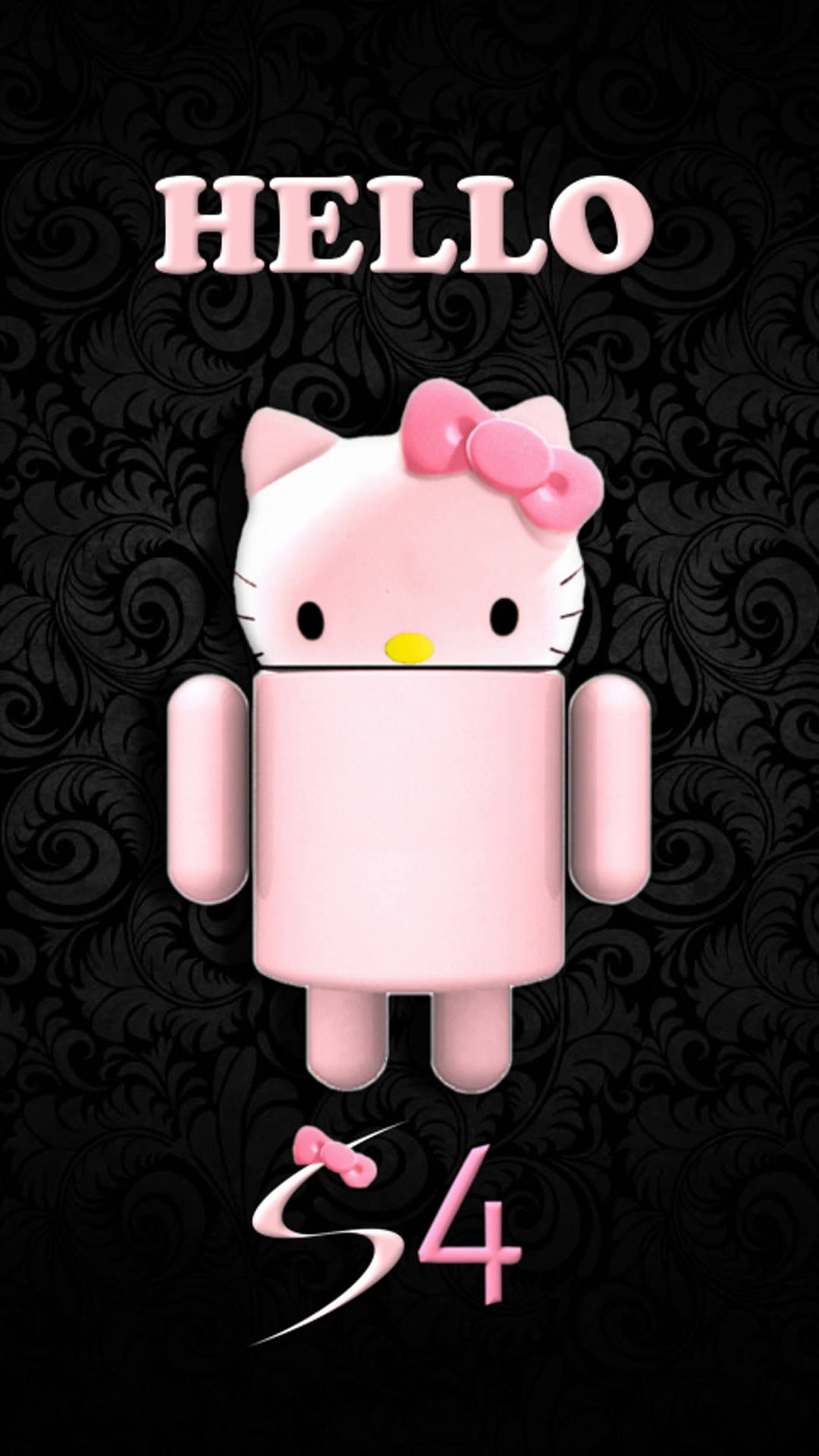 Samsung Galaxy S4 Đen Hello Kitty Hình nền