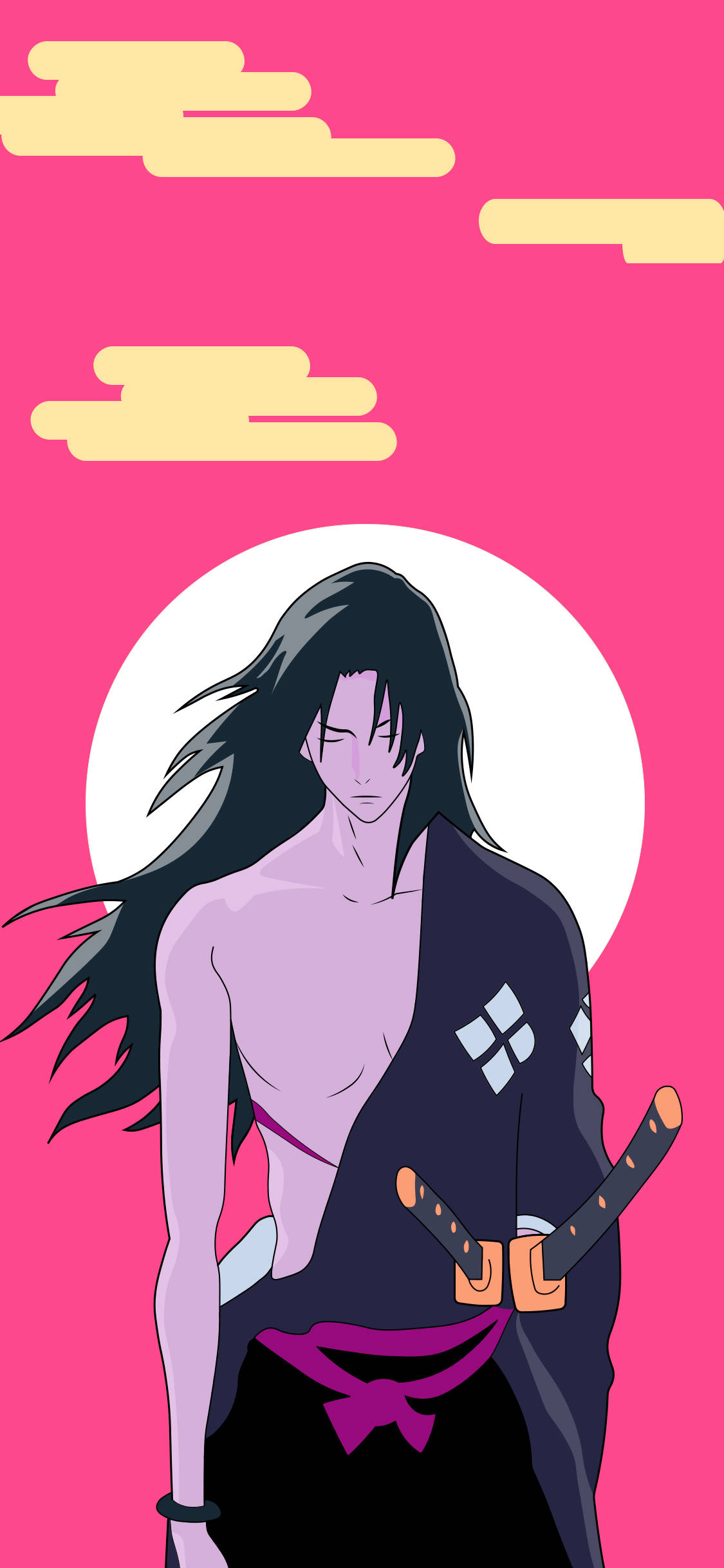 Samurai Champloo Jin Bầu Trời Hồng Hình nền