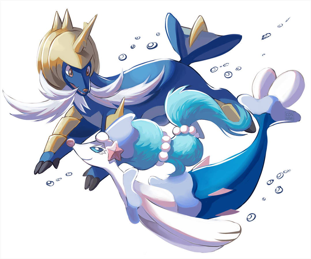 Samurott và Primarina Hình nền
