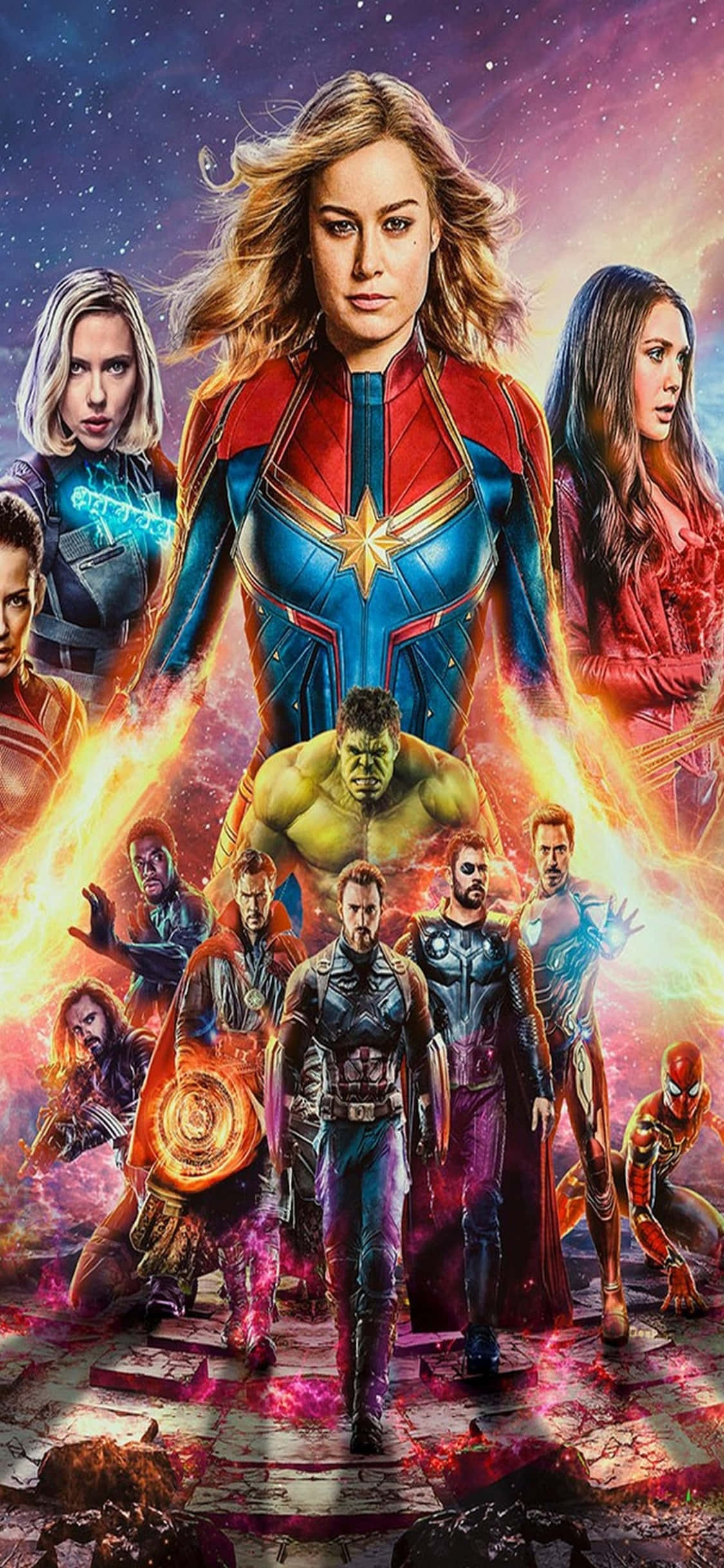 Sẵn sàng chiến đấu với iPhone Xs và Biệt đội Avengers của Marvel! Hình nền