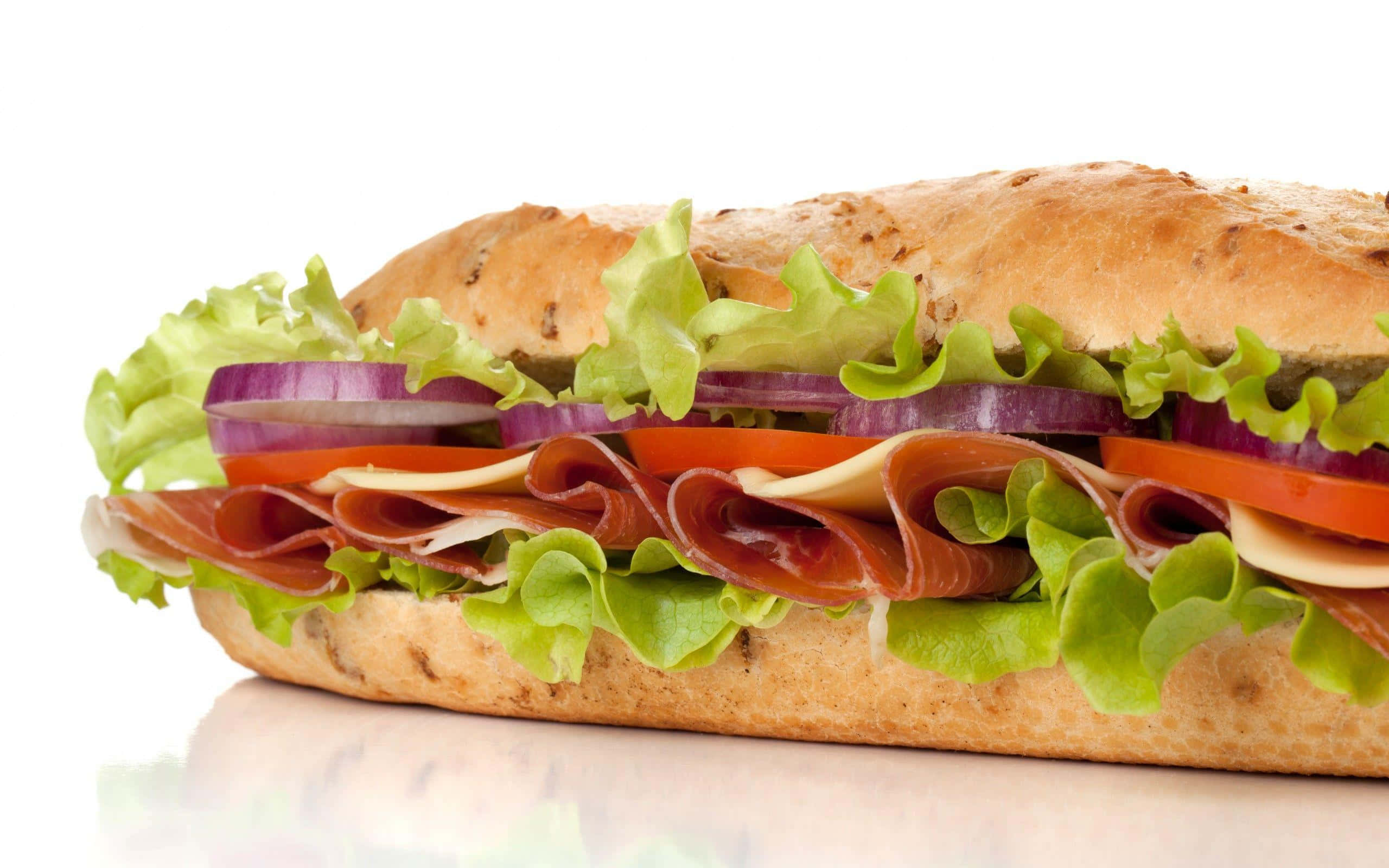 "Sẵn sàng cho món kinh điển thơm ngon – Xúc xích kẹp bánh mì!" Hình nền