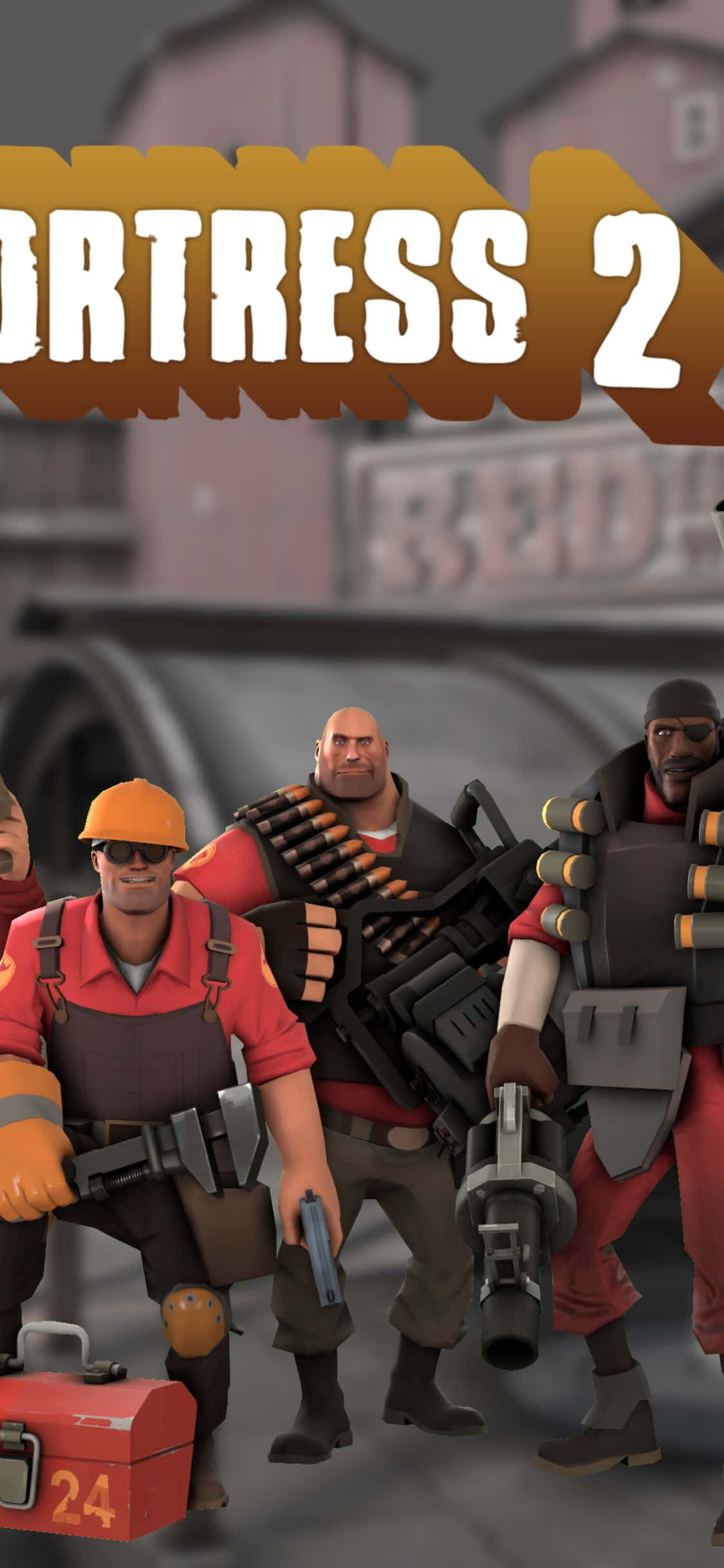 Sẵn sàng Tham gia Trận chiến Team Fortress 2 với iPhone XS Hình nền