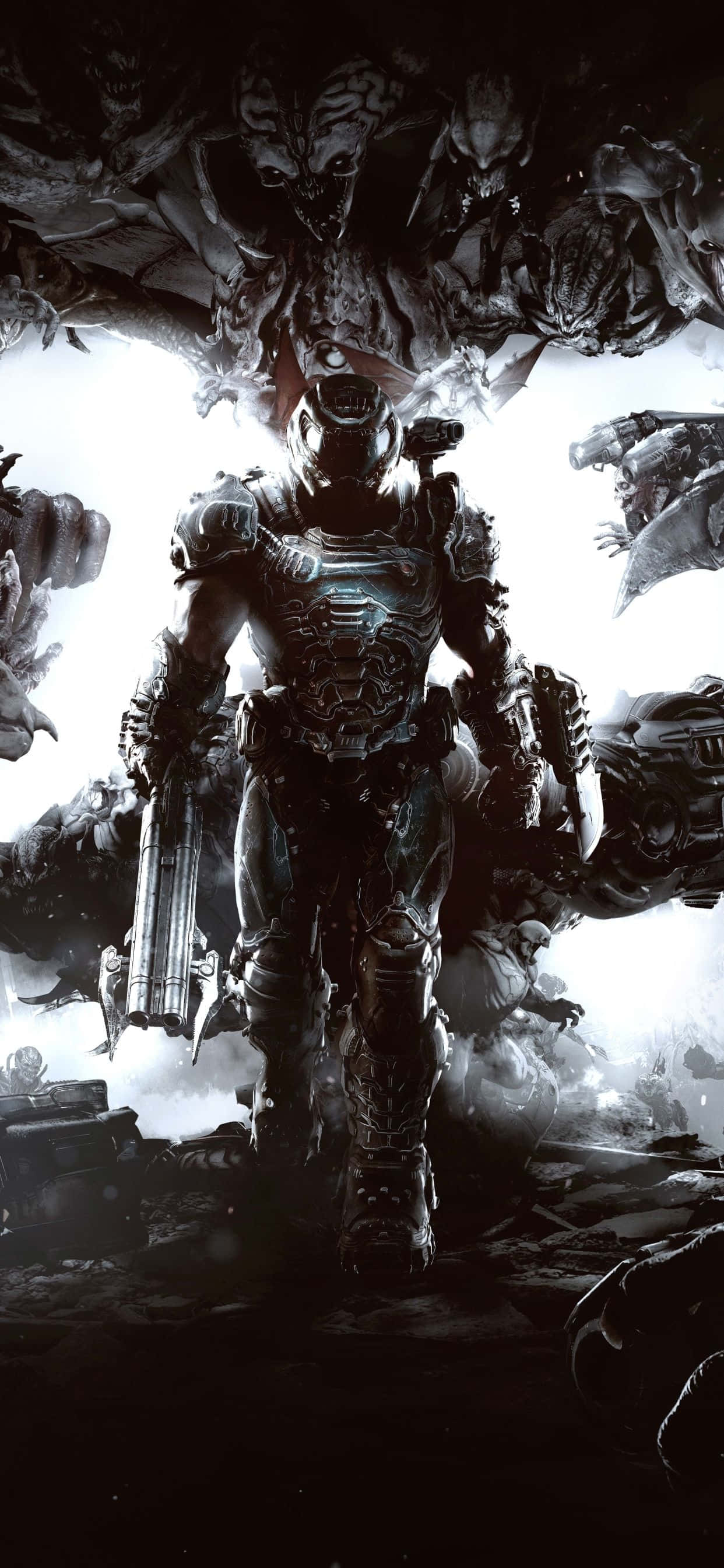 Sẵn sàng tiêu diệt quỷ dữ trong Doom Eternal trên iOS Hình nền