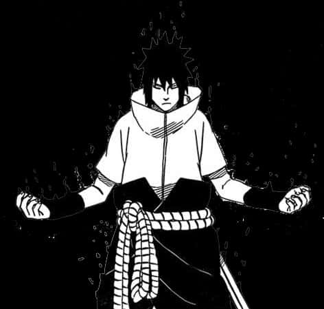 Sasuke Thiền Định Trong Bóng Tối Hình nền