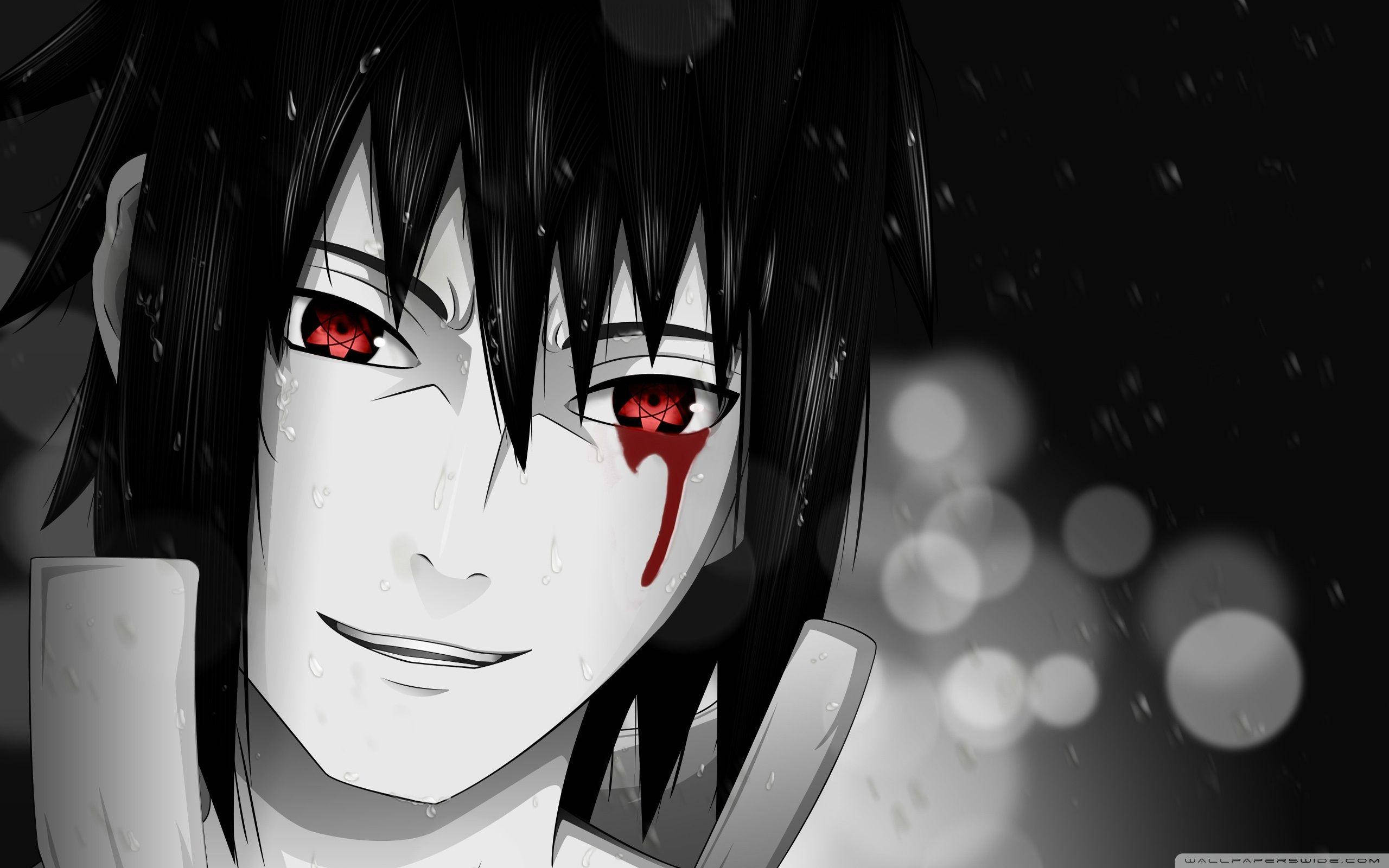 Sasuke Uchiha Anime Chảy Mắt Hình nền