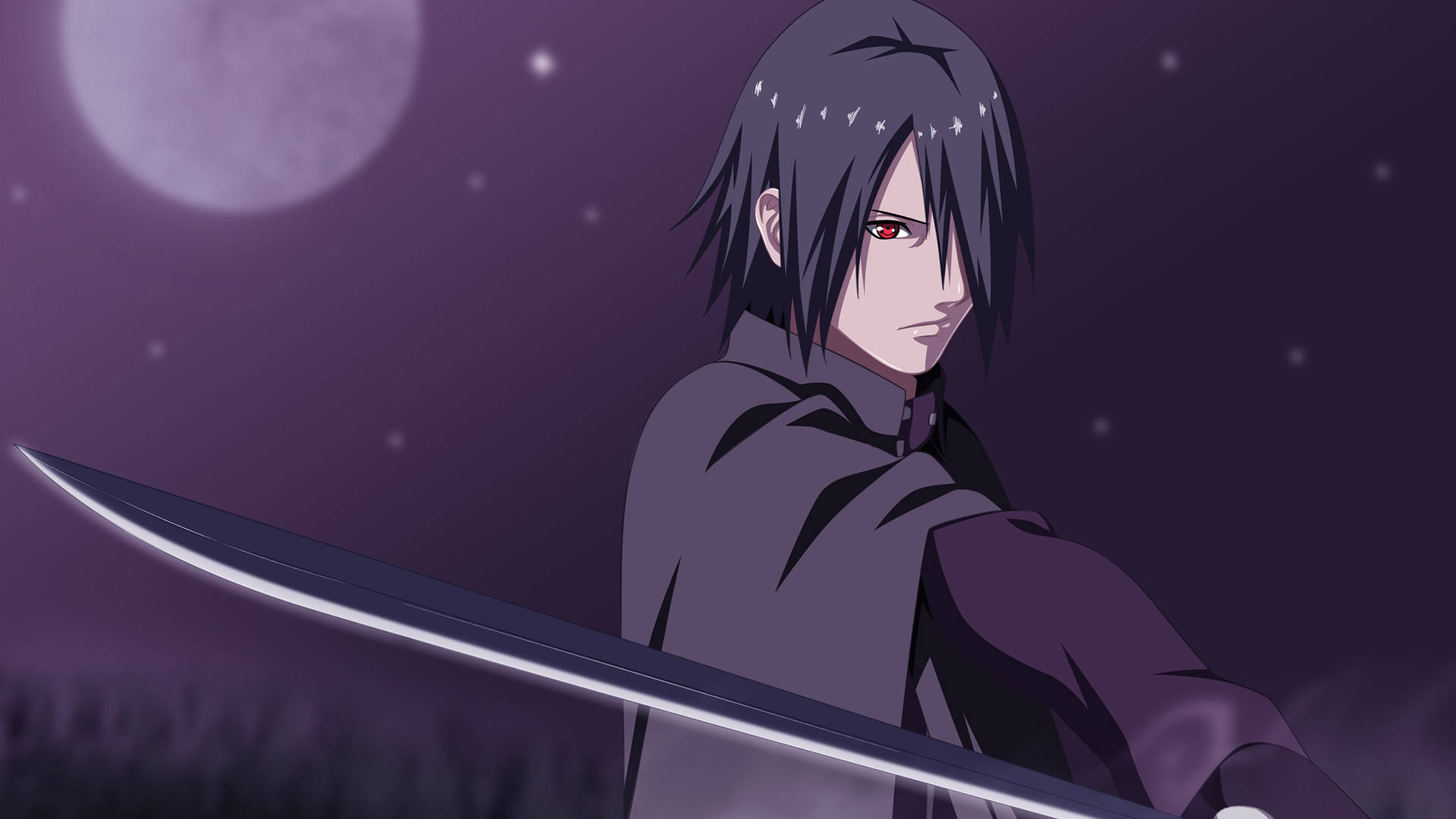 Hình nền thanh kiếm sắc bén của Sasuke dùng với chidori.
