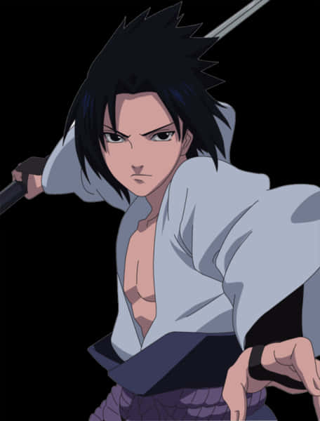 Sasuke Uchiha Sẵn Sàng Chiến Đấu Hình nền