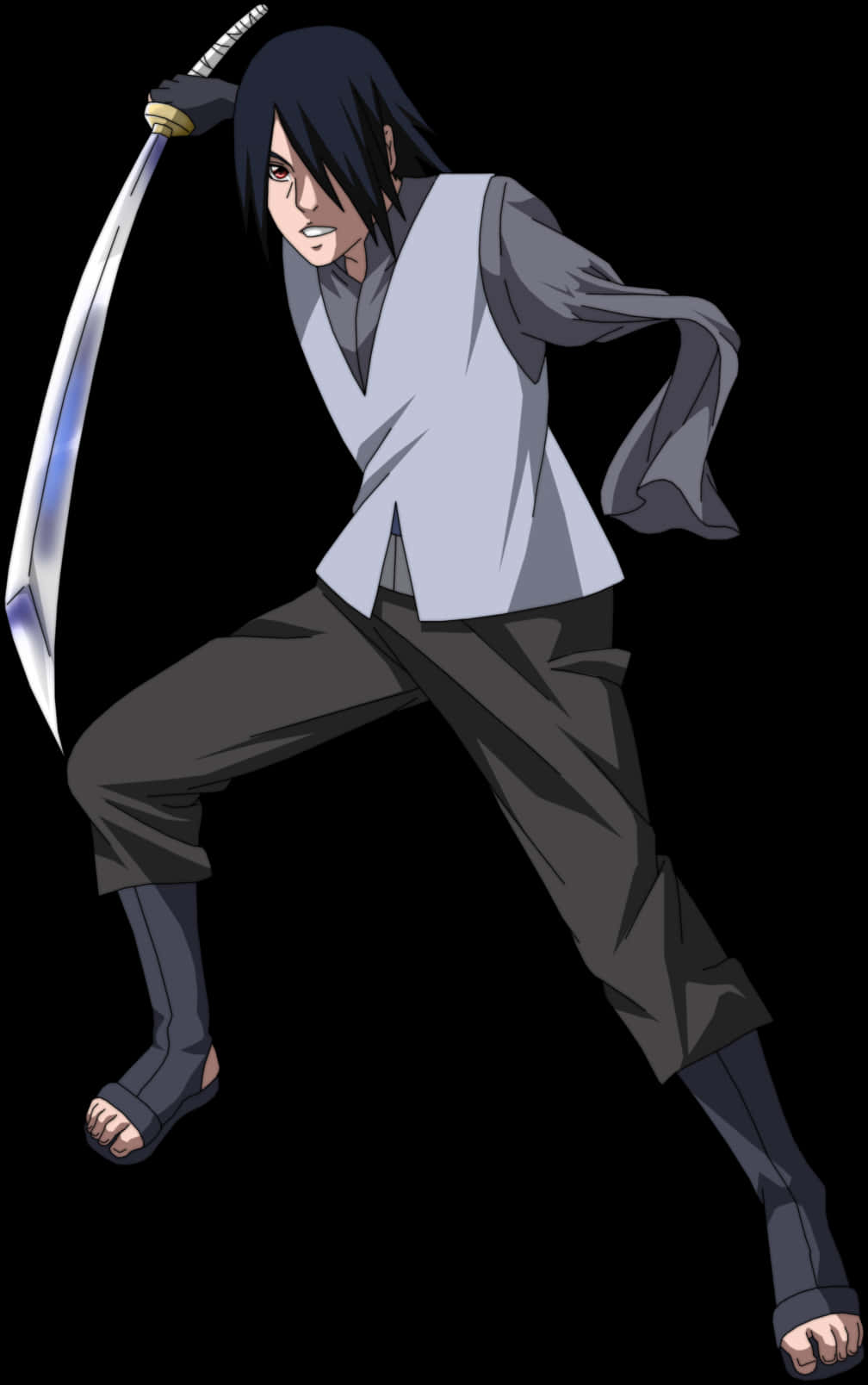 Sasuke Uchiha sẵn sàng chiến đấu Hình nền