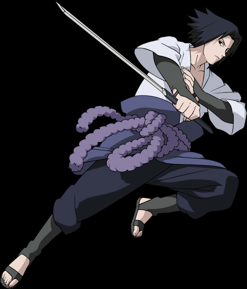 Sasuke Uchiha - Tư thế hành động Hình nền