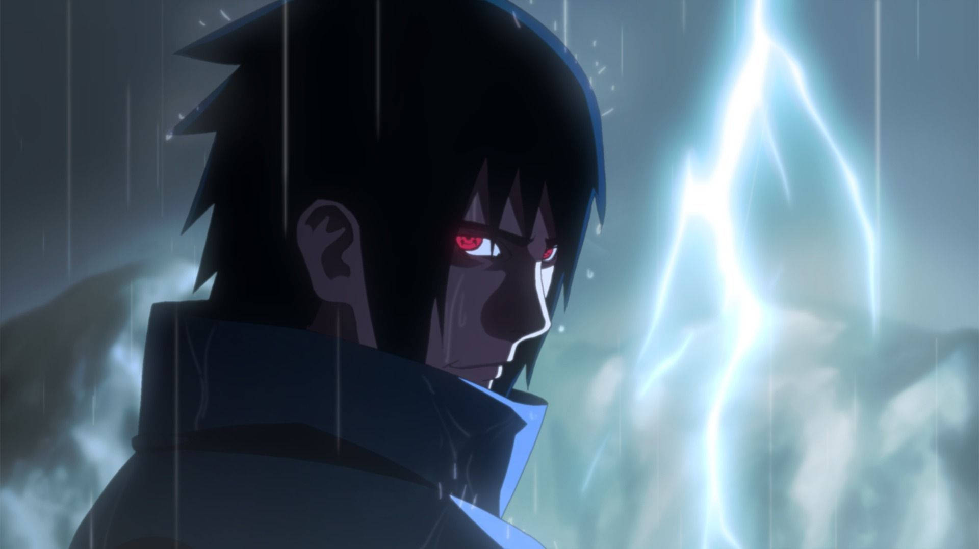 Sasuke Uchiha với Mangekyou Sharingan Hình nền