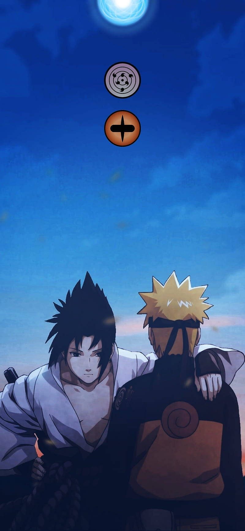 Sasuke và Naruto Điện thoại Hình nền