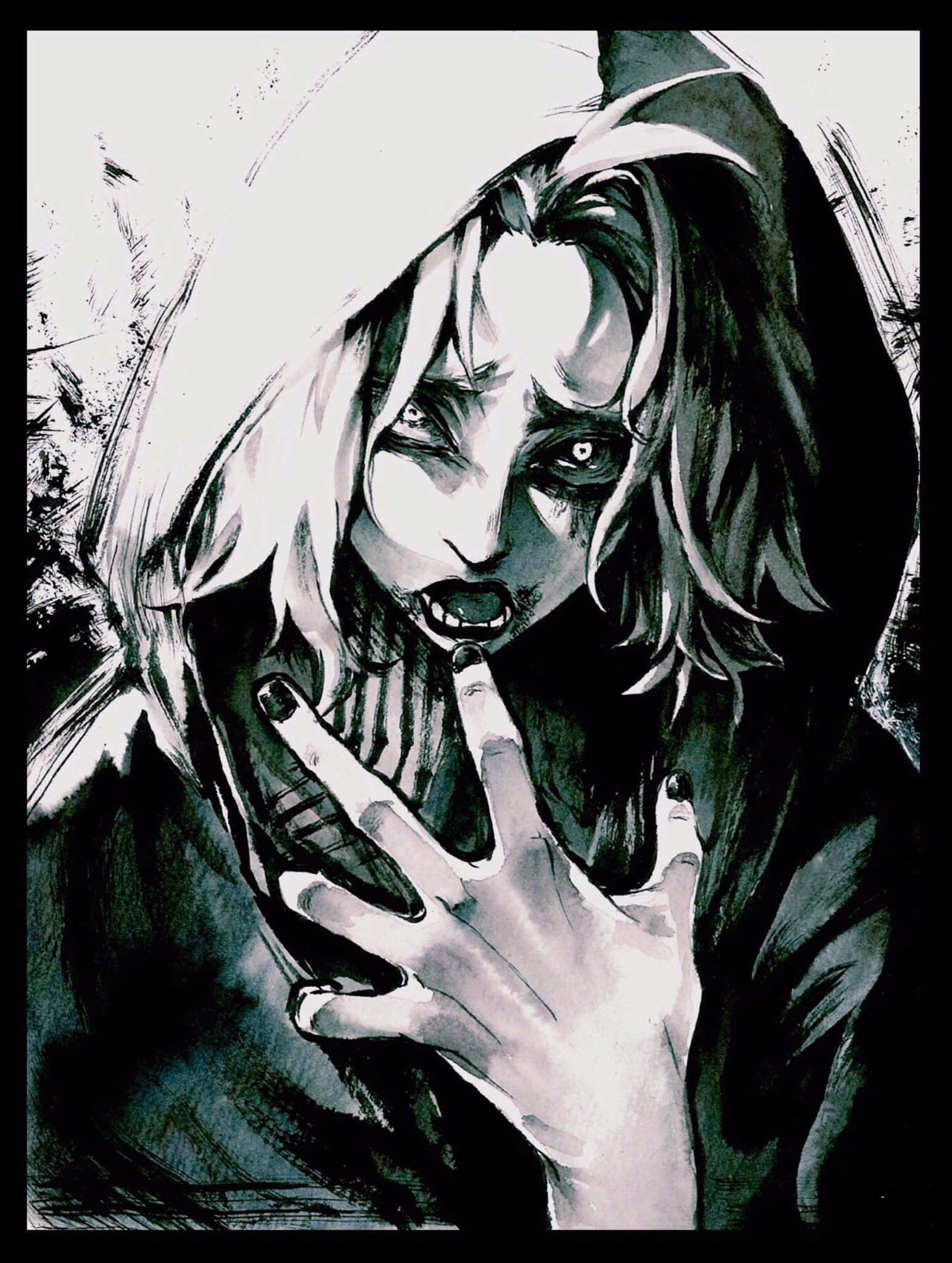 Seidou Takizawa - Nhân vật Tokyo Ghoul trong tư thế hành động Hình nền