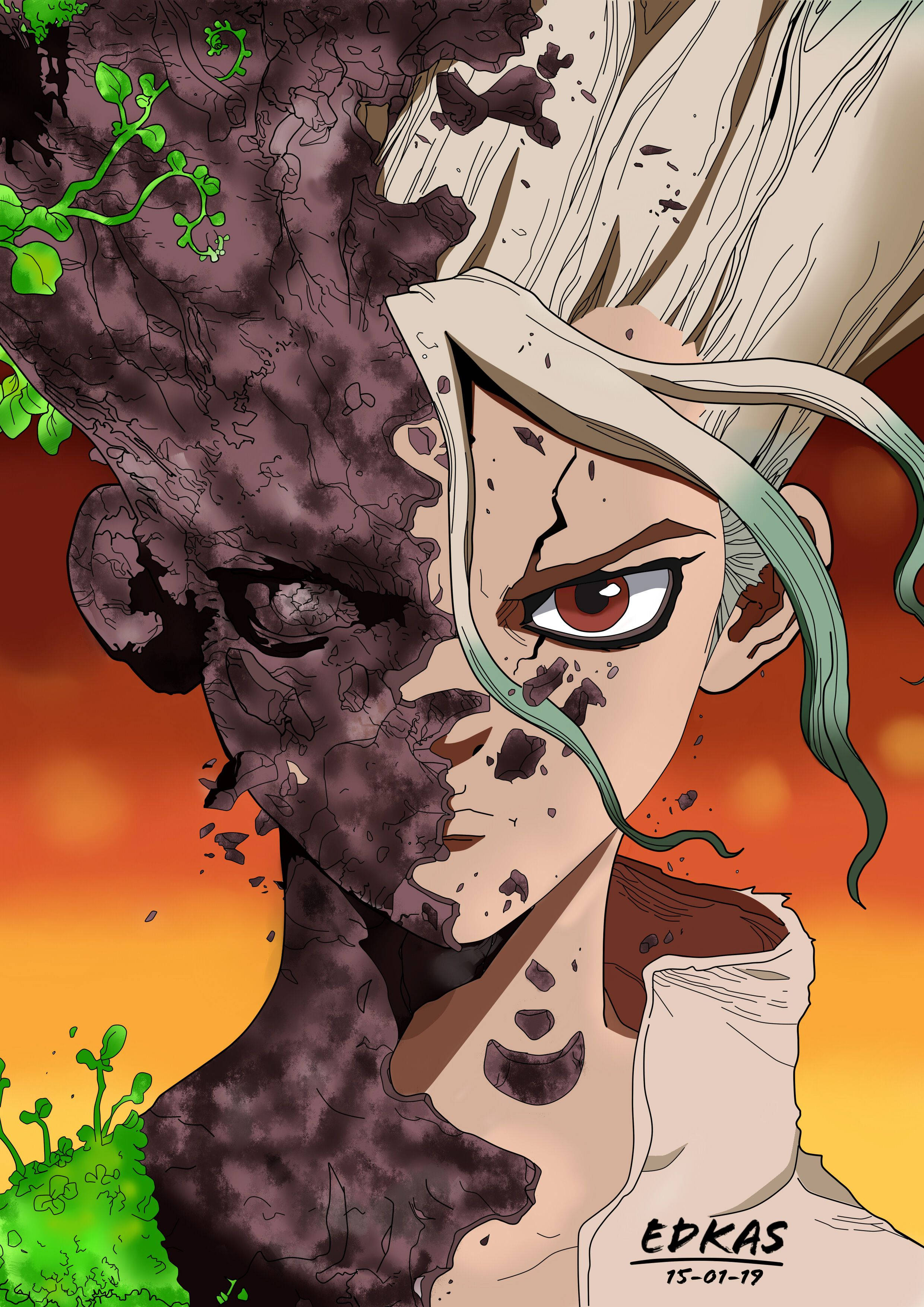 Senku Ishigami Trong Dr Stone Hình nền