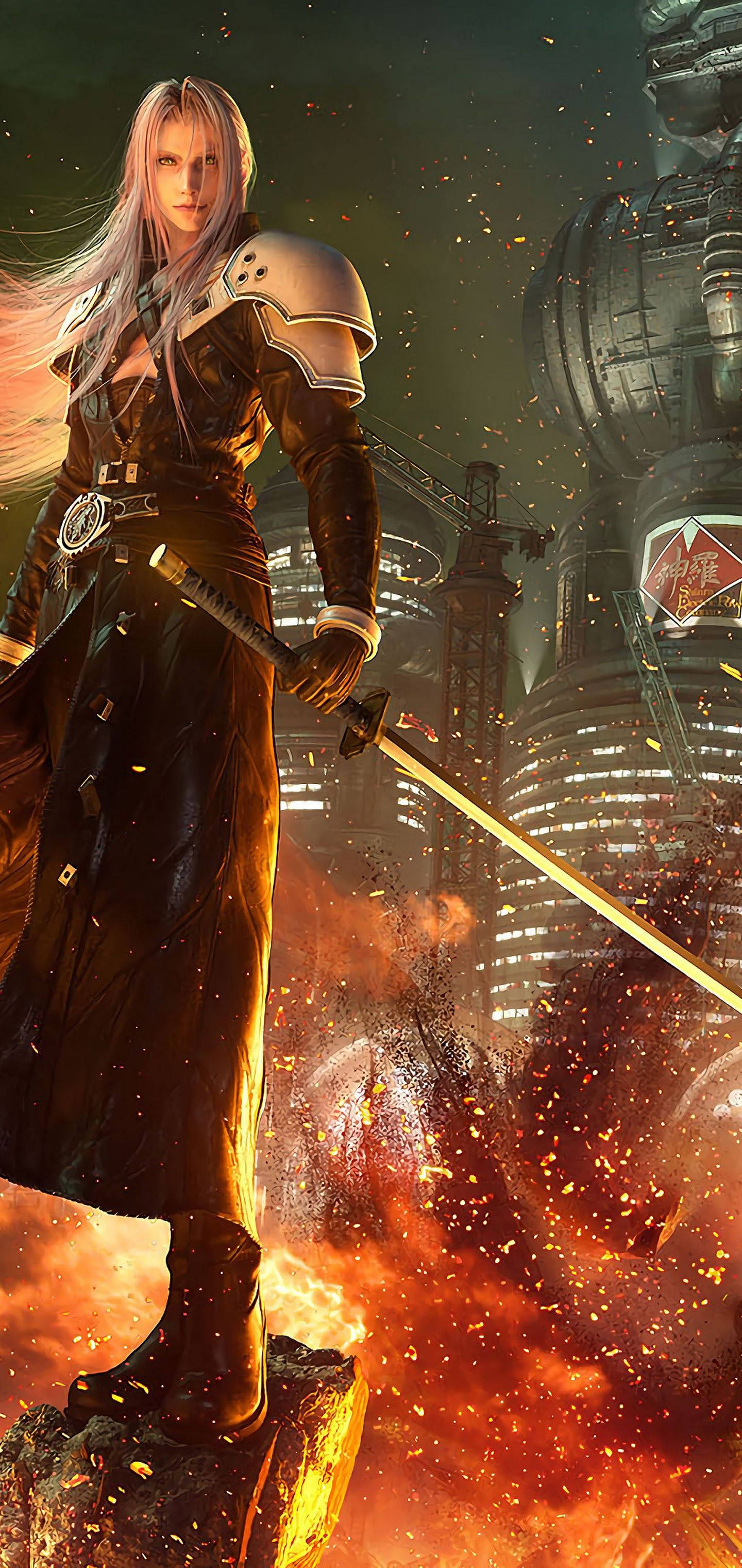 Sephiroth Minh họa kỹ thuật số chi tiết Hình nền