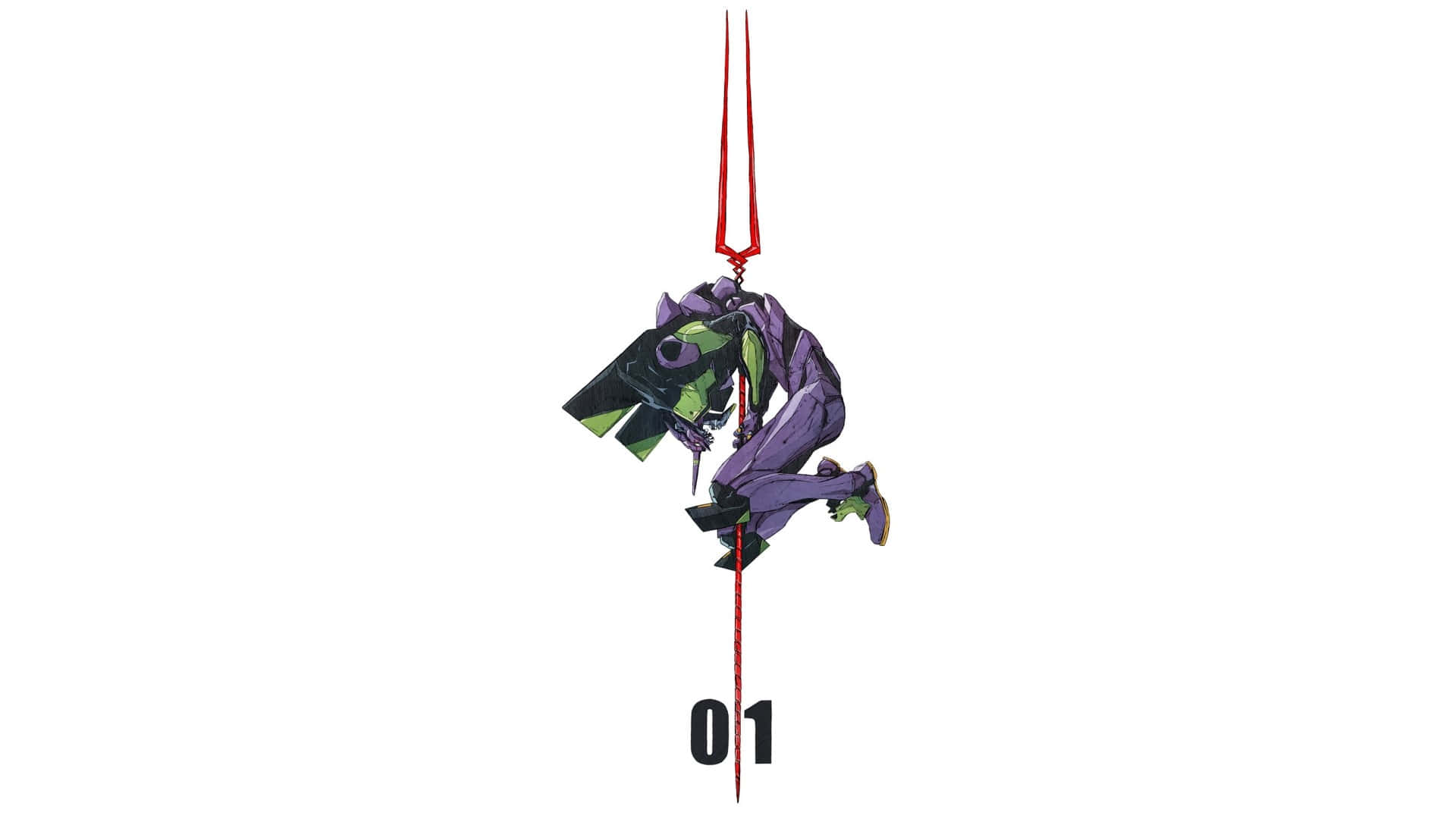 Seto Kaiba bị cuốn hút bởi EVA Unit 01 của Neon Genesis Evangelion Hình nền