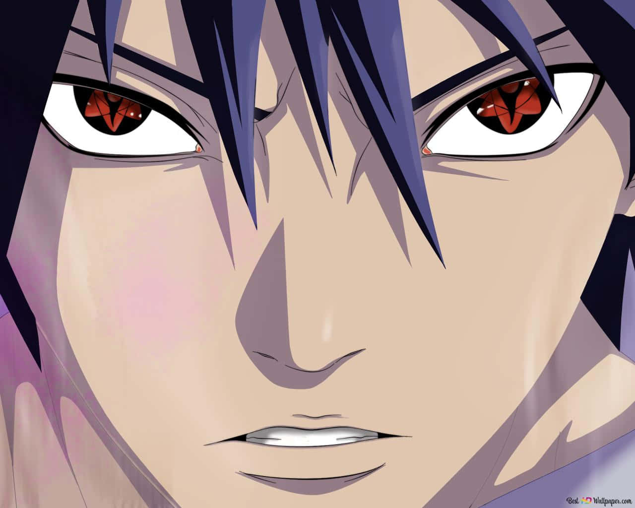 Sharingan Kích Hoạt – Sasuke Sẵn Sàng Chiến Đấu Hình nền