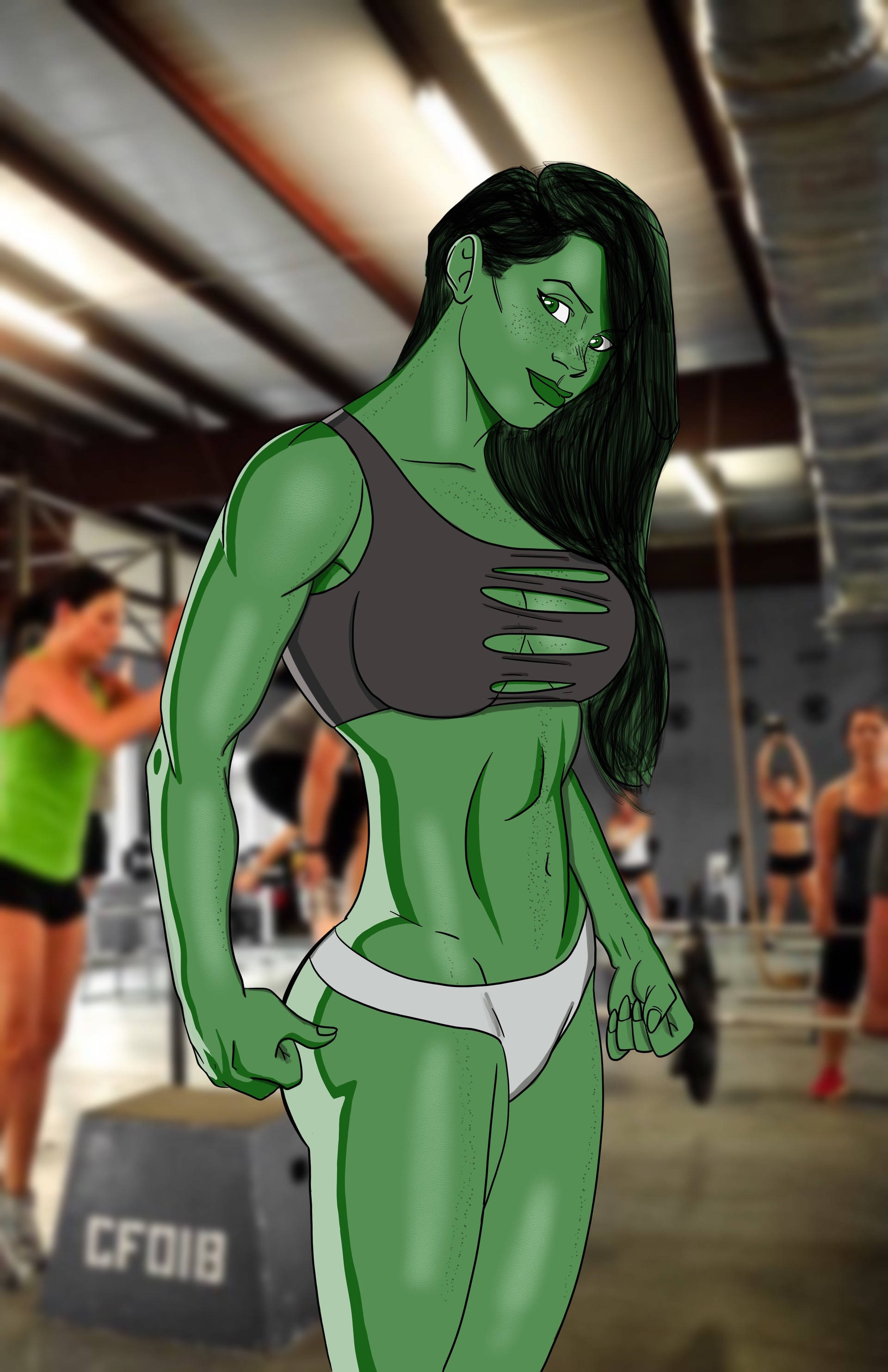 She Hulk Tại Phòng Gym Hình nền