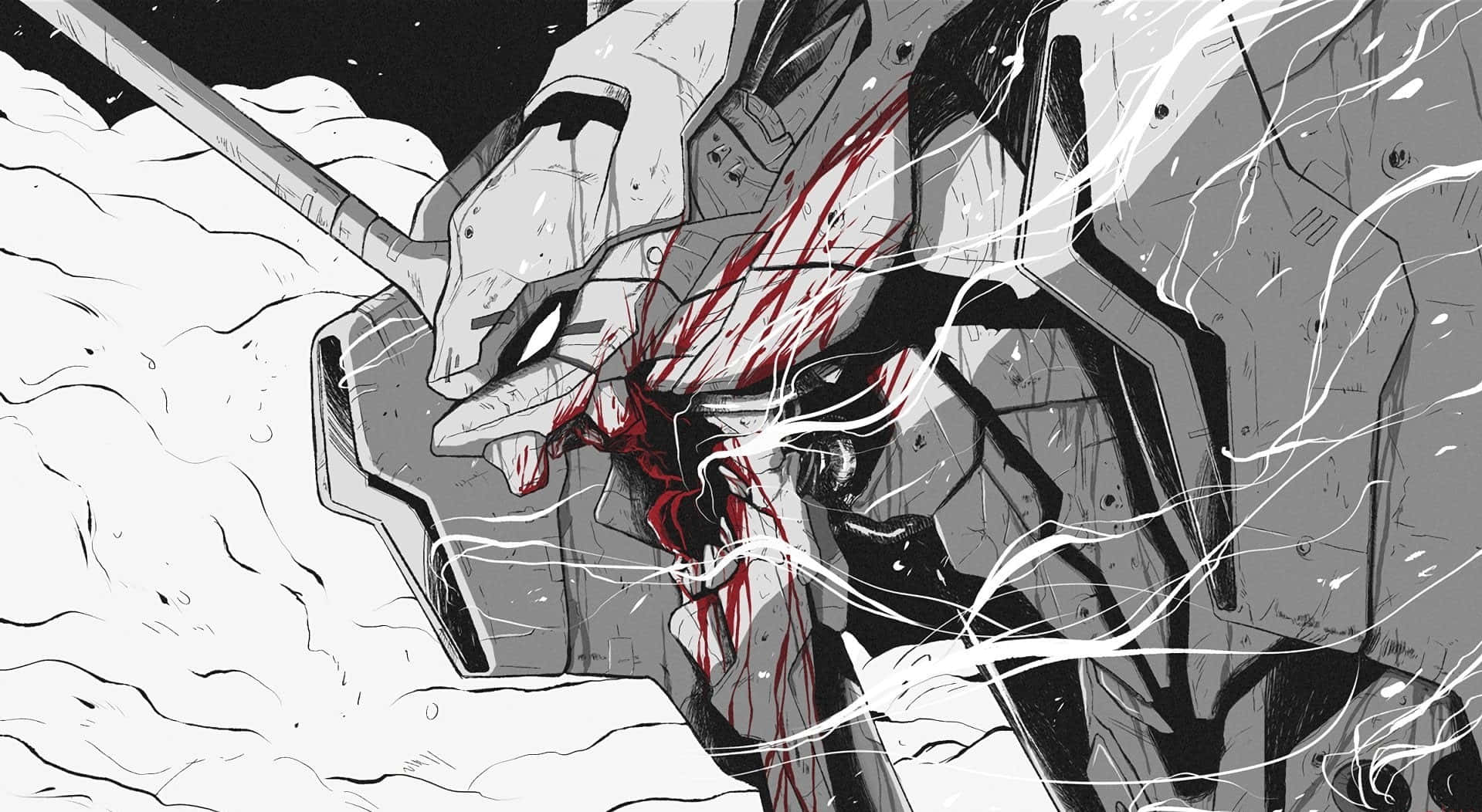 Shinji Ikari, Nhân Vật Chính Của Neon Genesis Evangelion, Cầm Cây Thương Longinus Hình nền