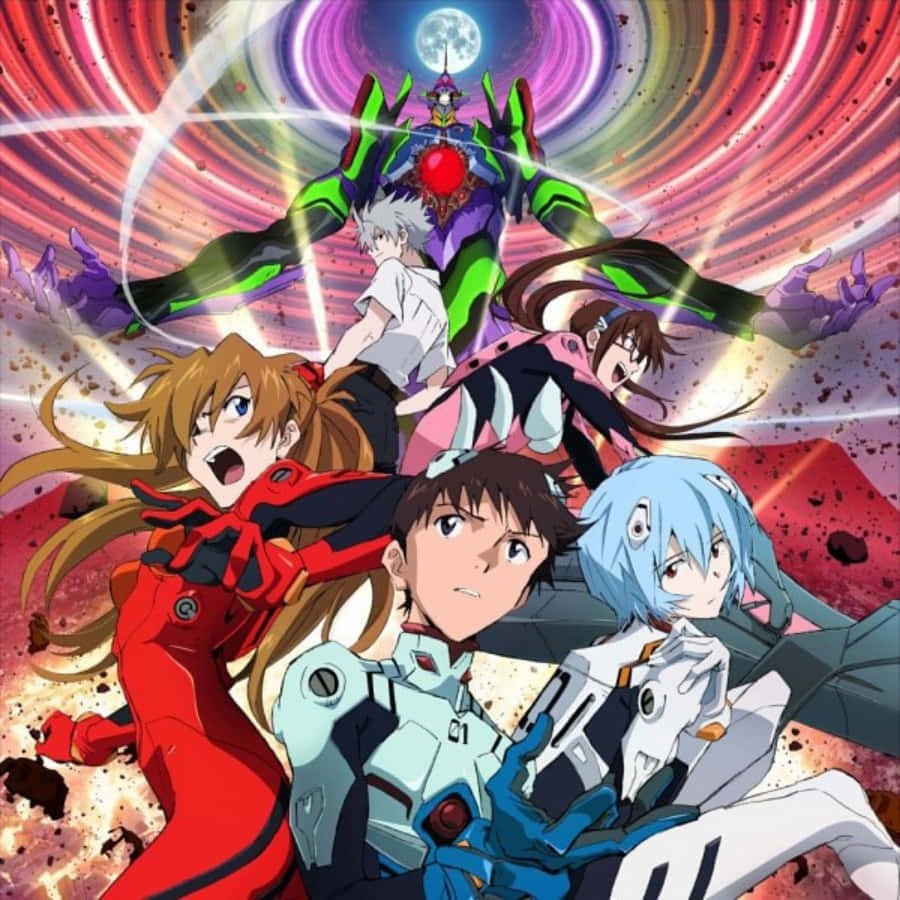 Shinji Ikari và Kaworu trong tác phẩm anime kinh điển gốc, Neon Genesis Evangelion Hình nền