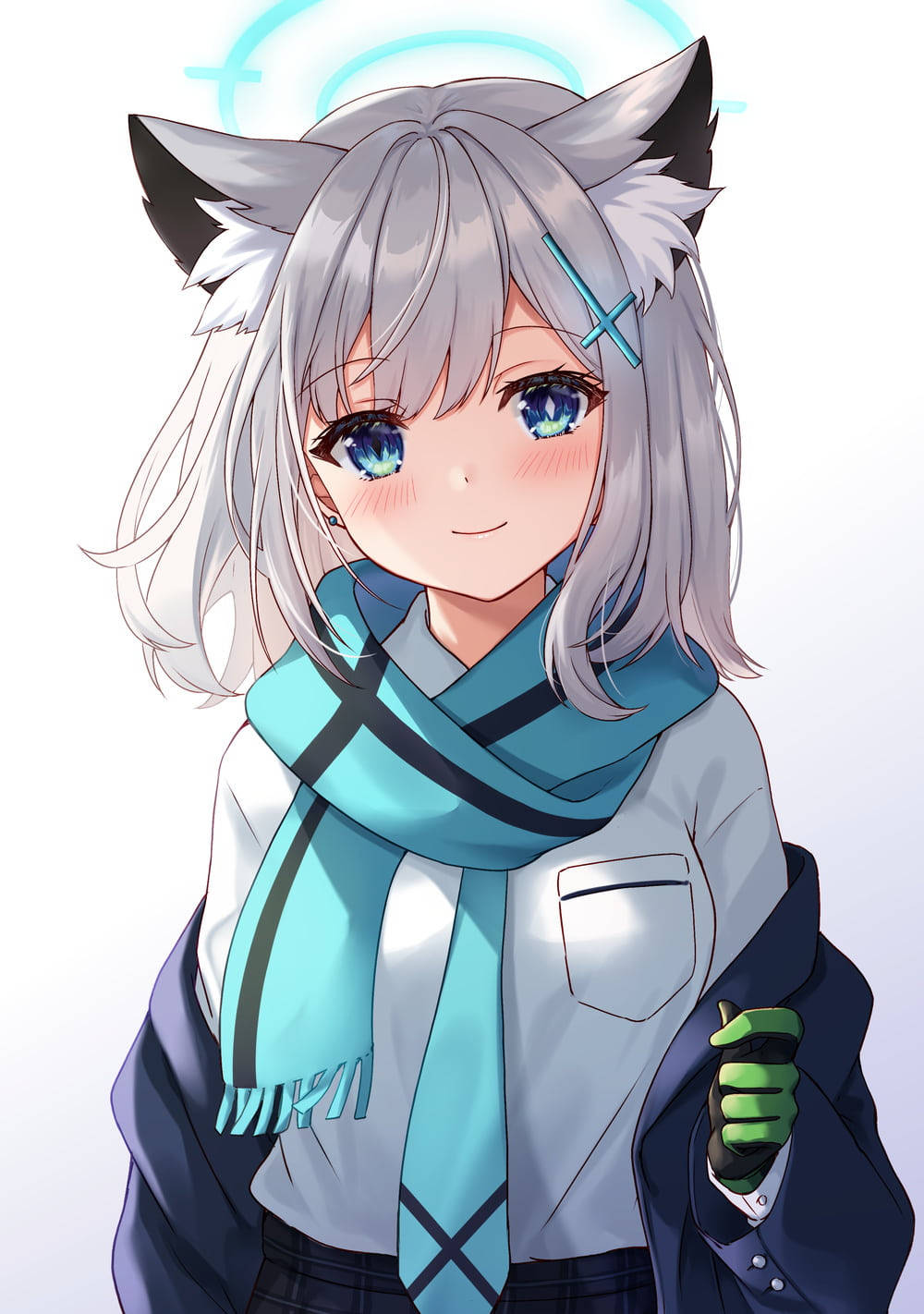 Shiroko Cô Gái Anime Dễ Thương iPhone Hình nền