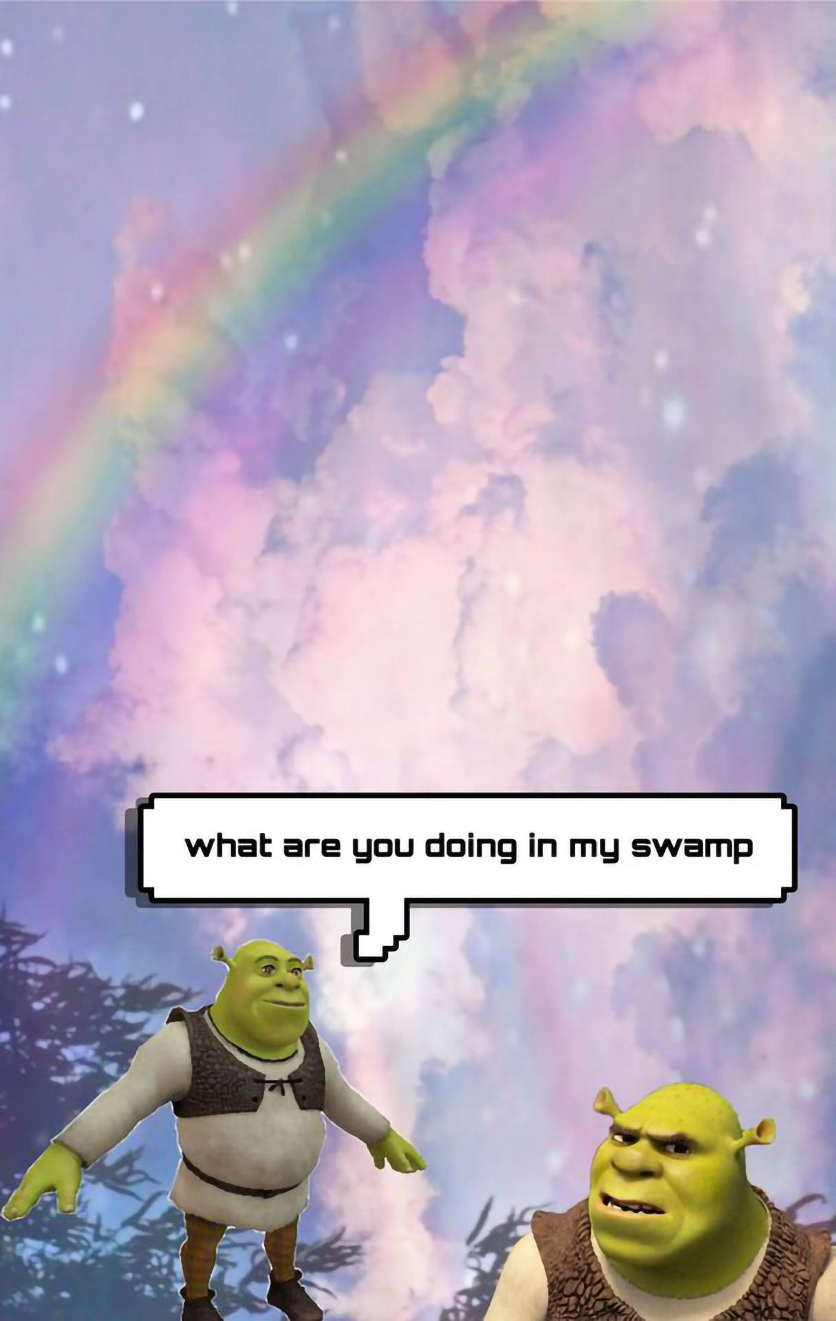Shrek Đầm Lầy Hài Hước Nghệ Thuật Hình nền