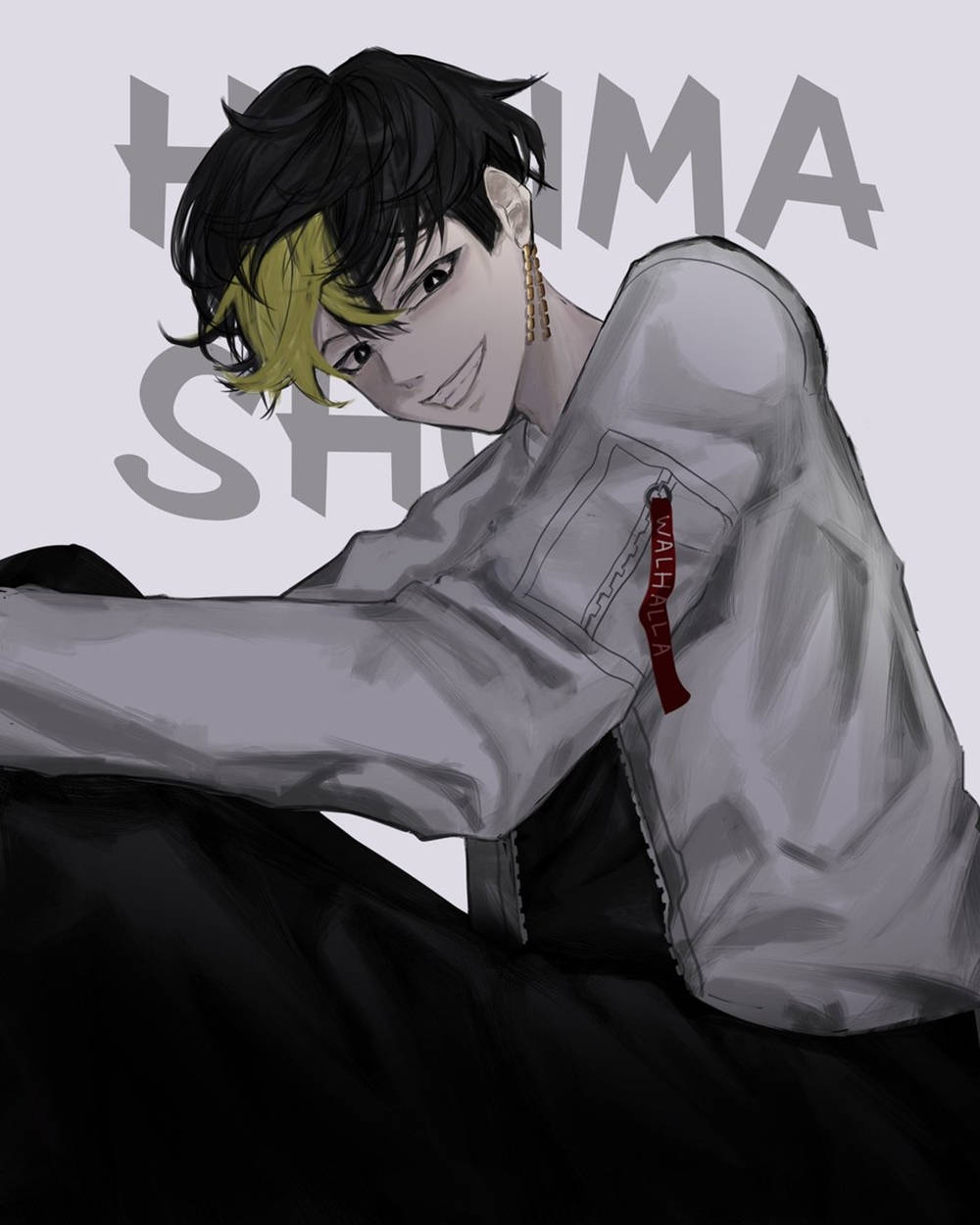 Shuji Hanma trong tư thế nghiêm túc – Ảnh chụp từ anime Hình nền