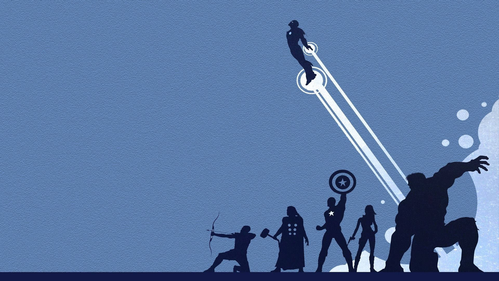 Siêu anh hùng Marvel phong cách tối giản Hình nền