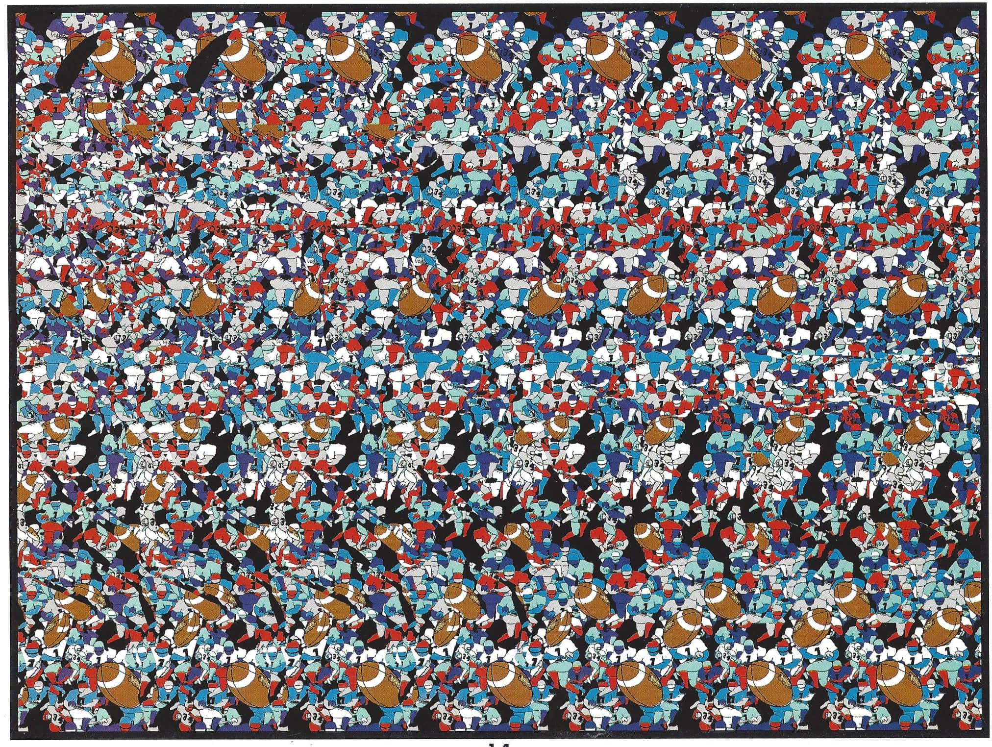 Siêu Cúp Bóng Bầu Dục Magic Eye 3D Ảnh Nổi Hình nền