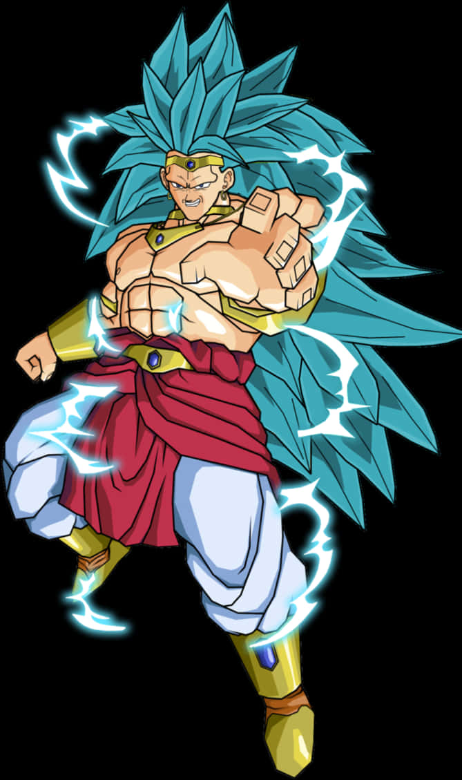 Siêu Saiyan Xanh Broly Tăng Sức Mạnh Hình nền