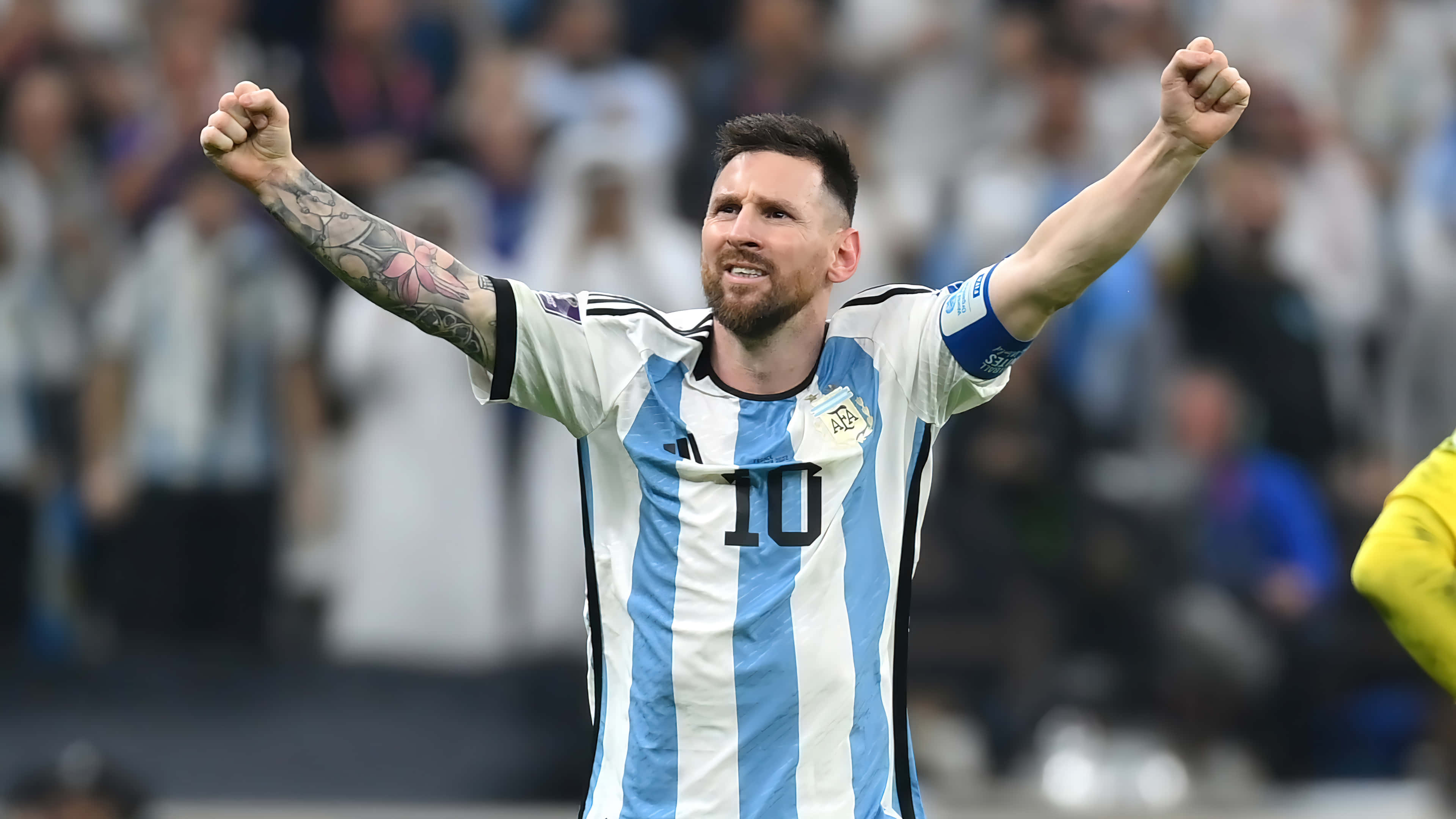 Siêu sao bóng đá Lionel Messi trong trận đấu Hình nền