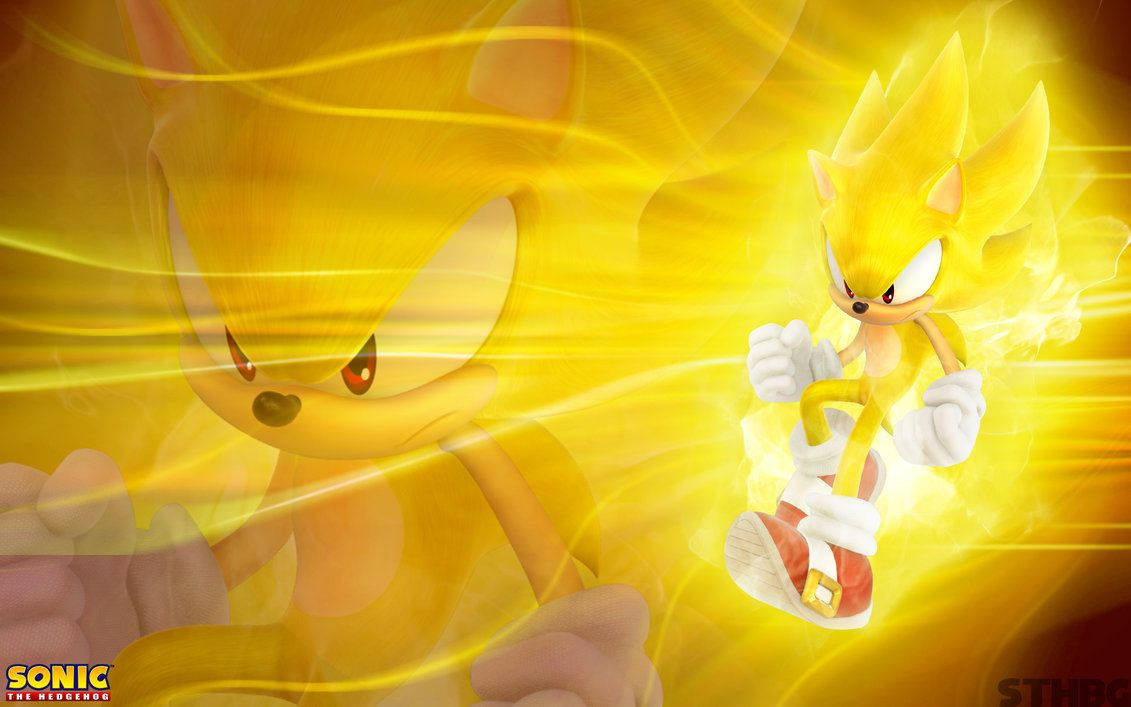 Hình nền Siêu Sonic siêu nhanh với tốc độ tăng cường.