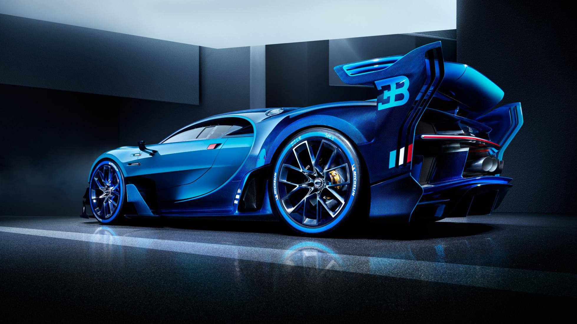 Siêu Xe Bugatti 3B Xanh Hình nền